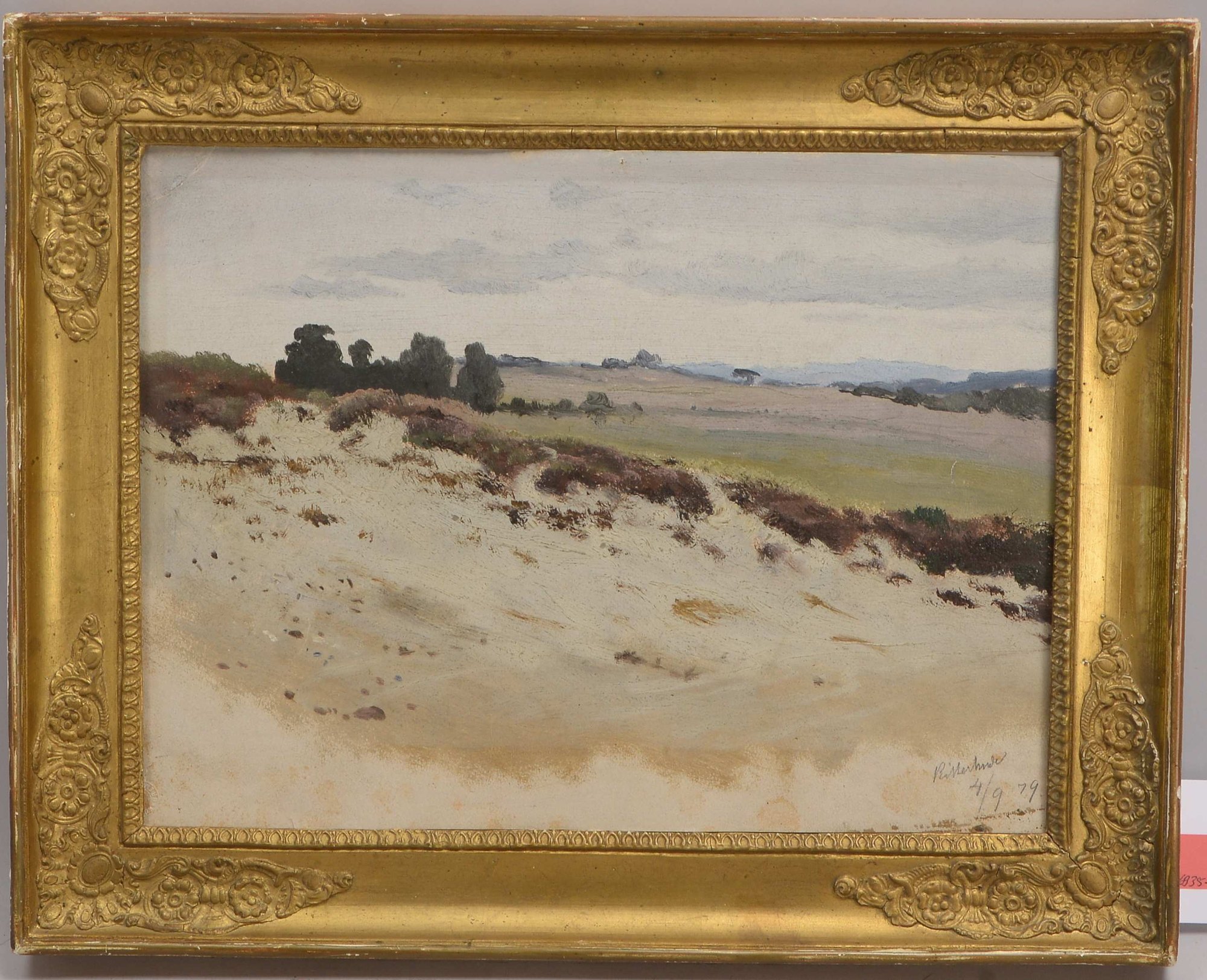 Bracht, Eugen (1842 Morges - 1921 Darmstadt) zugeschrieben, 'Landschaft bei Ritterhude', Öl auf Malp