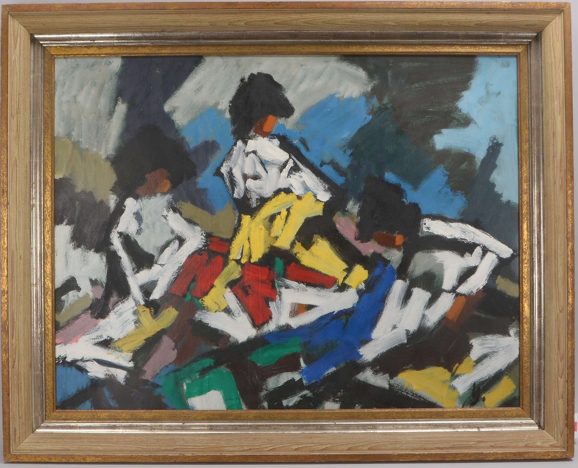 Wittler, Arrigo (1918 - 2004, Studium an der Kunstakademie in München), 'Drei Wäscherinnen', Öl/Hf