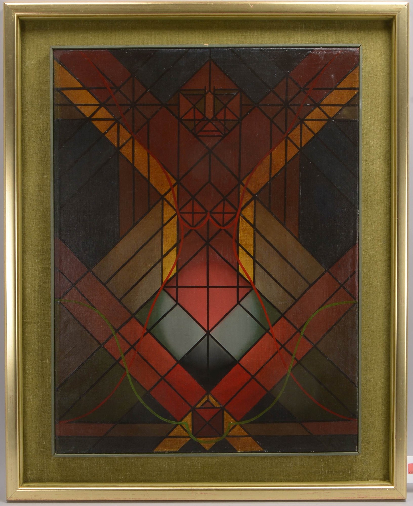 Bennes, Theo (1903 - 1982), 'Gevaarlijk Verlangen', Öl/Lw, unten rechts monogrammiert