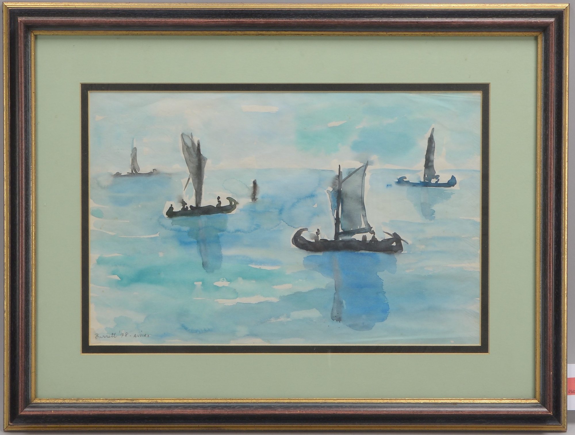 Barrett, Kenton(- ?, *1961 New Hampshire/USA - tätig in Paris/Berlin), 'Küste bei Aveiro/Portugal'