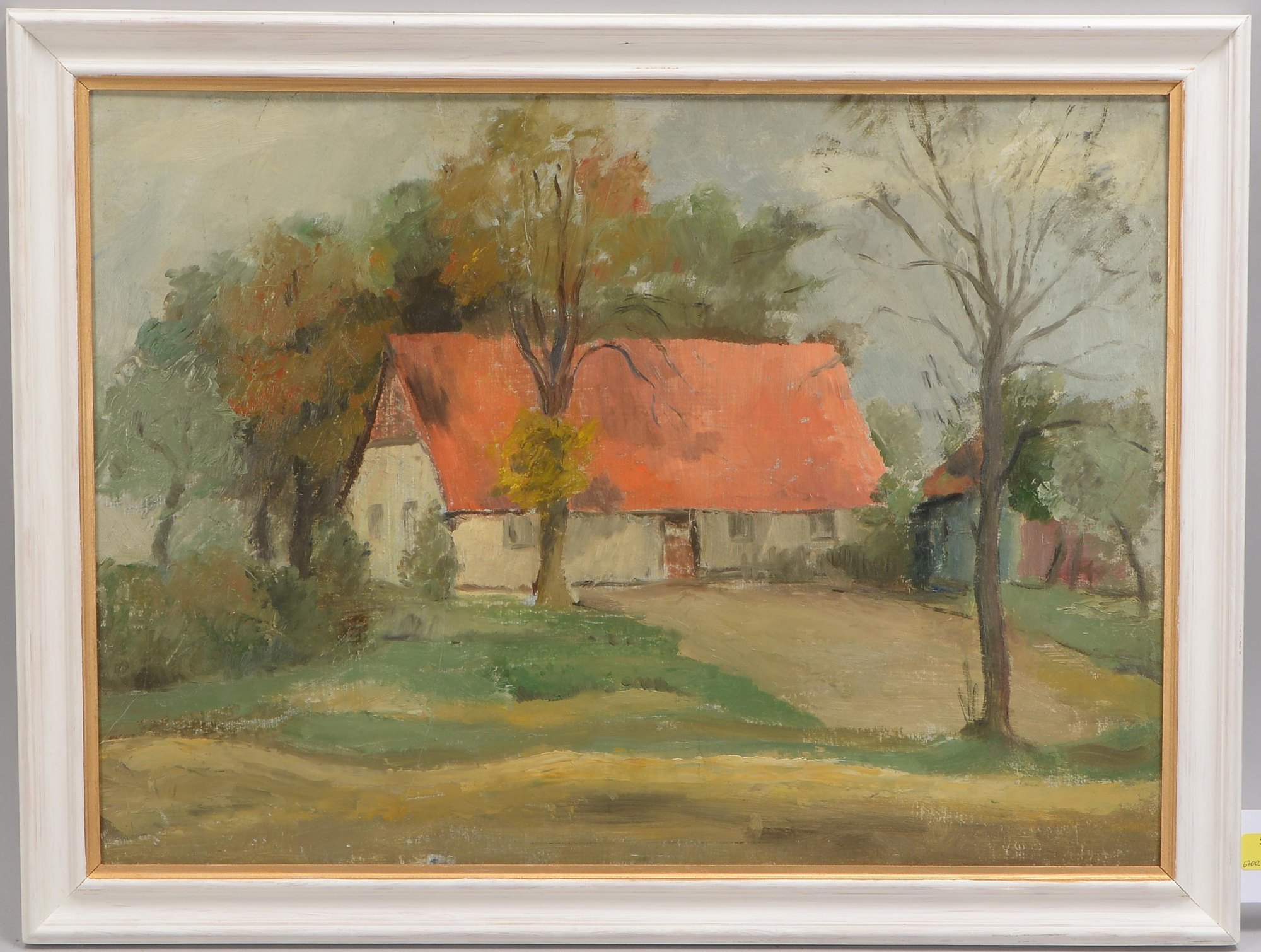 Vogel, Alfred, 'Bauernkate', Öl auf Malkarton/gerahmt, unsigniert; Blattmaße 45,5 x 62,5 cm