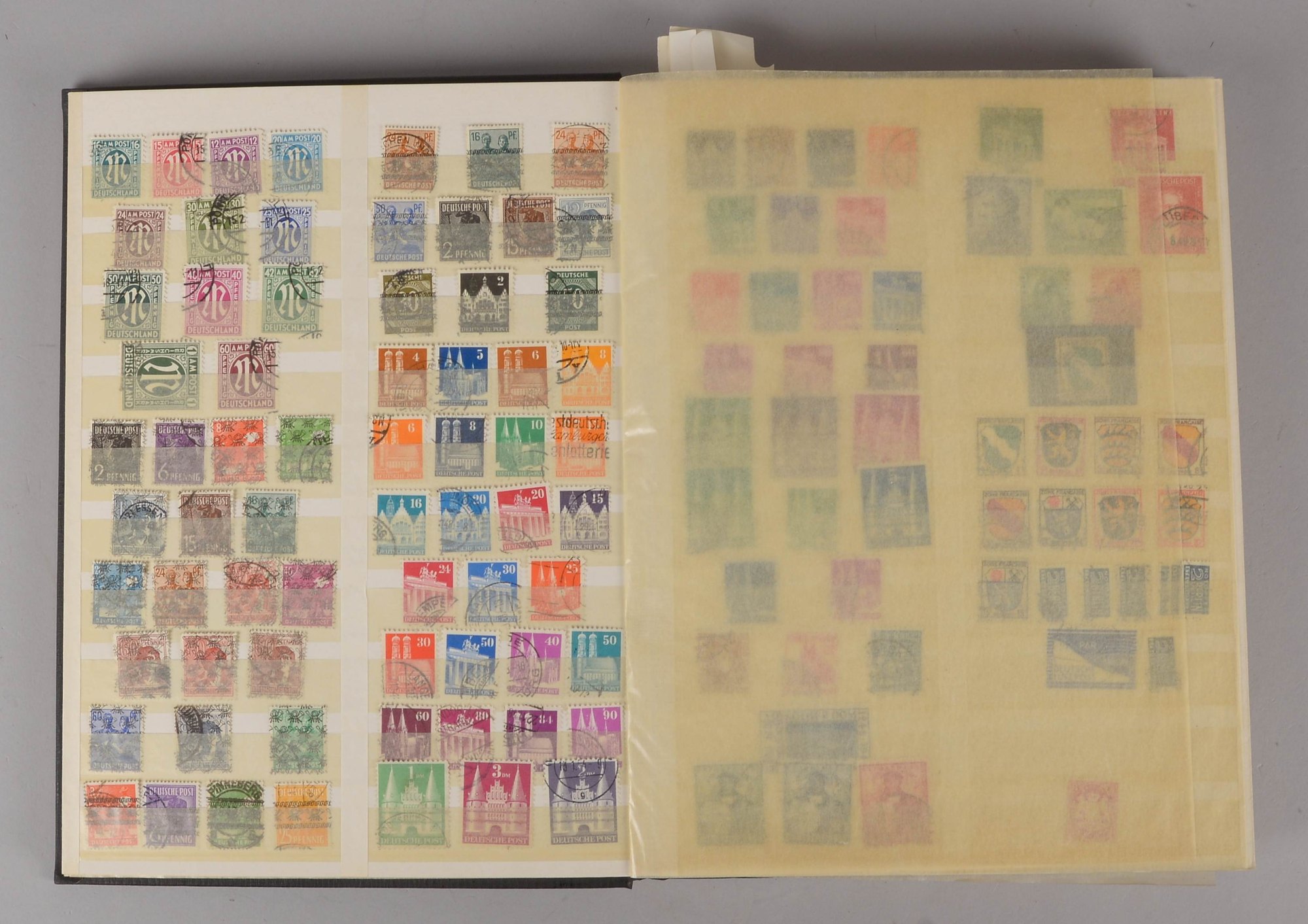 Briefmarken, 'Deutschland': am Anfang 'Baden-Württemberg' um 1947, postfrisch, gestempelt, usw.