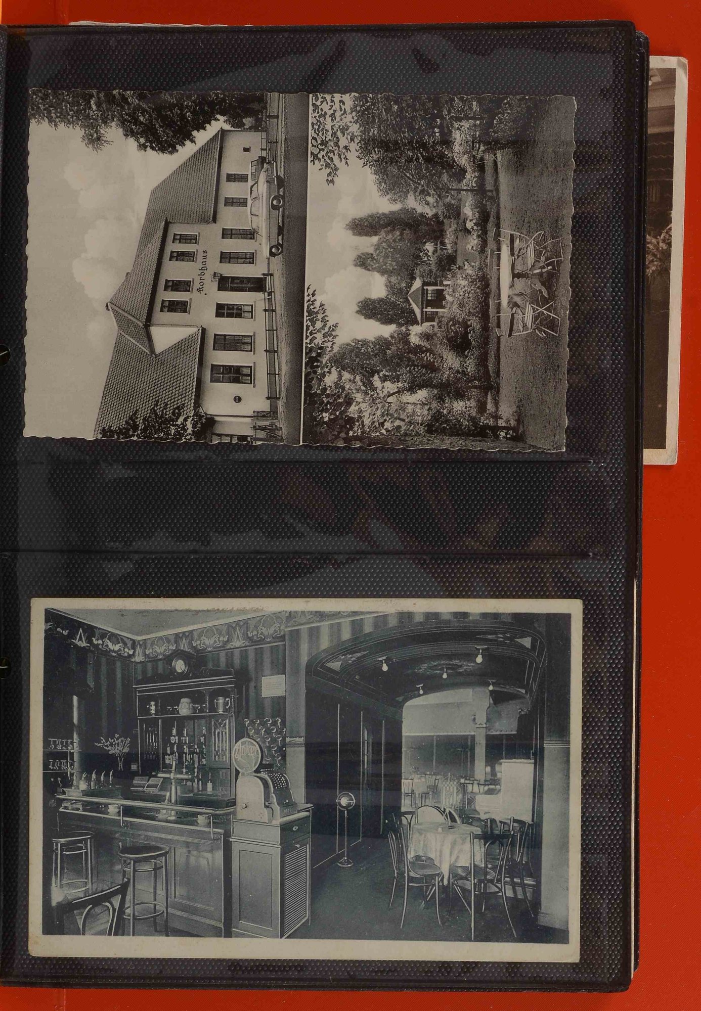 Kleine Postkartensammlung, 1896 - ca. 1965: 'Gaststätten in Bremen', verschiedene Ansichtskarten s-w