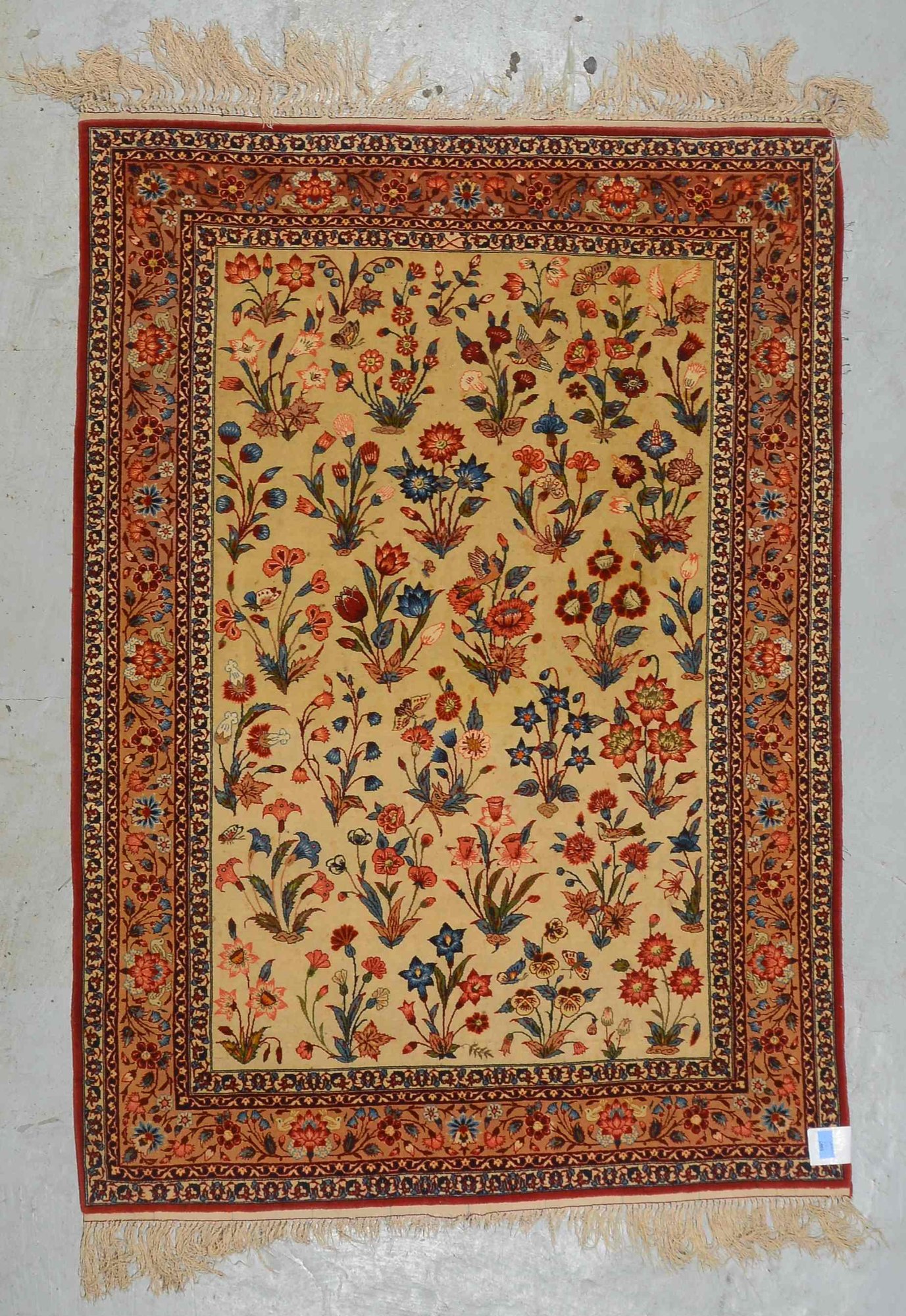 Isfahan-Brücke, Wolle auf Seide, sehr feine Knüpfung, ca. 1 Mio. Kn./qm