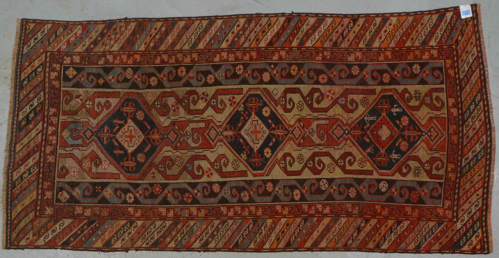Antike Karabagh-Galerie (um 1900), Wolle auf Wolle, mittelfeine Knüpfung