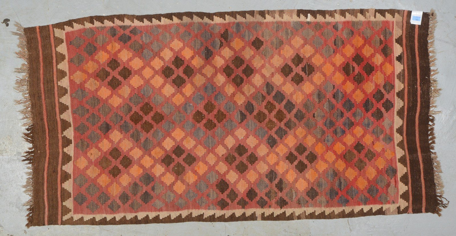 Kelim (Afghanistan), Pflanzenfarben, in gutem Zustand - legefertig!; Maße 194 x 93 cm