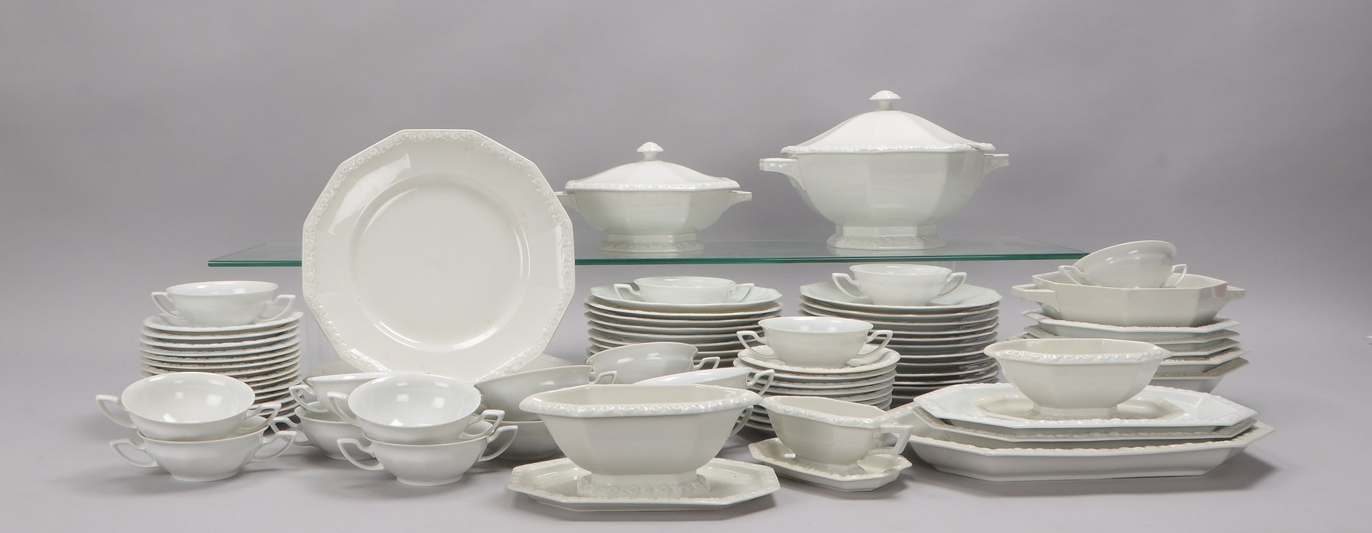 Rosenthal, Speiseservice, Dekor 'Maria Weiß', div. Gefäße/Servierteile