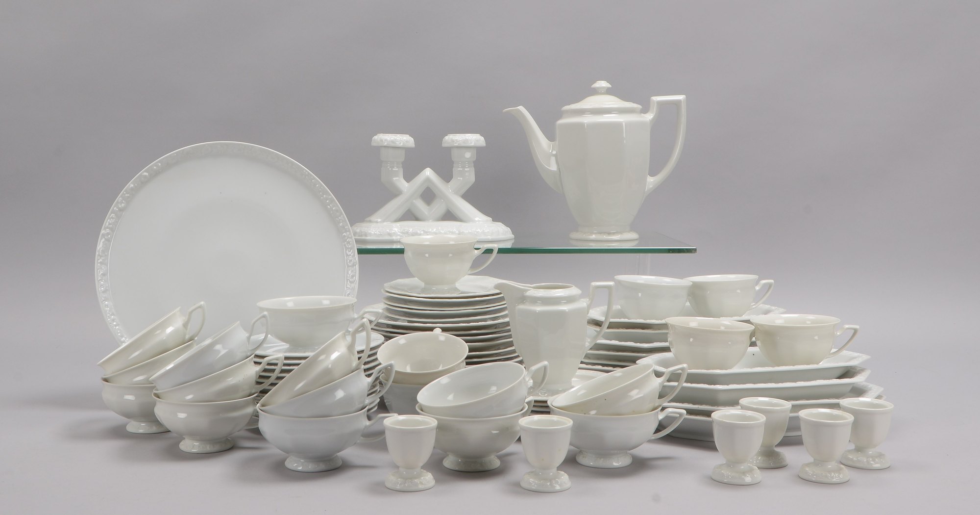 Rosenthal, Rest-Kaffee-/Teeservice, Dekor 'Maria Weiß', div. Teile