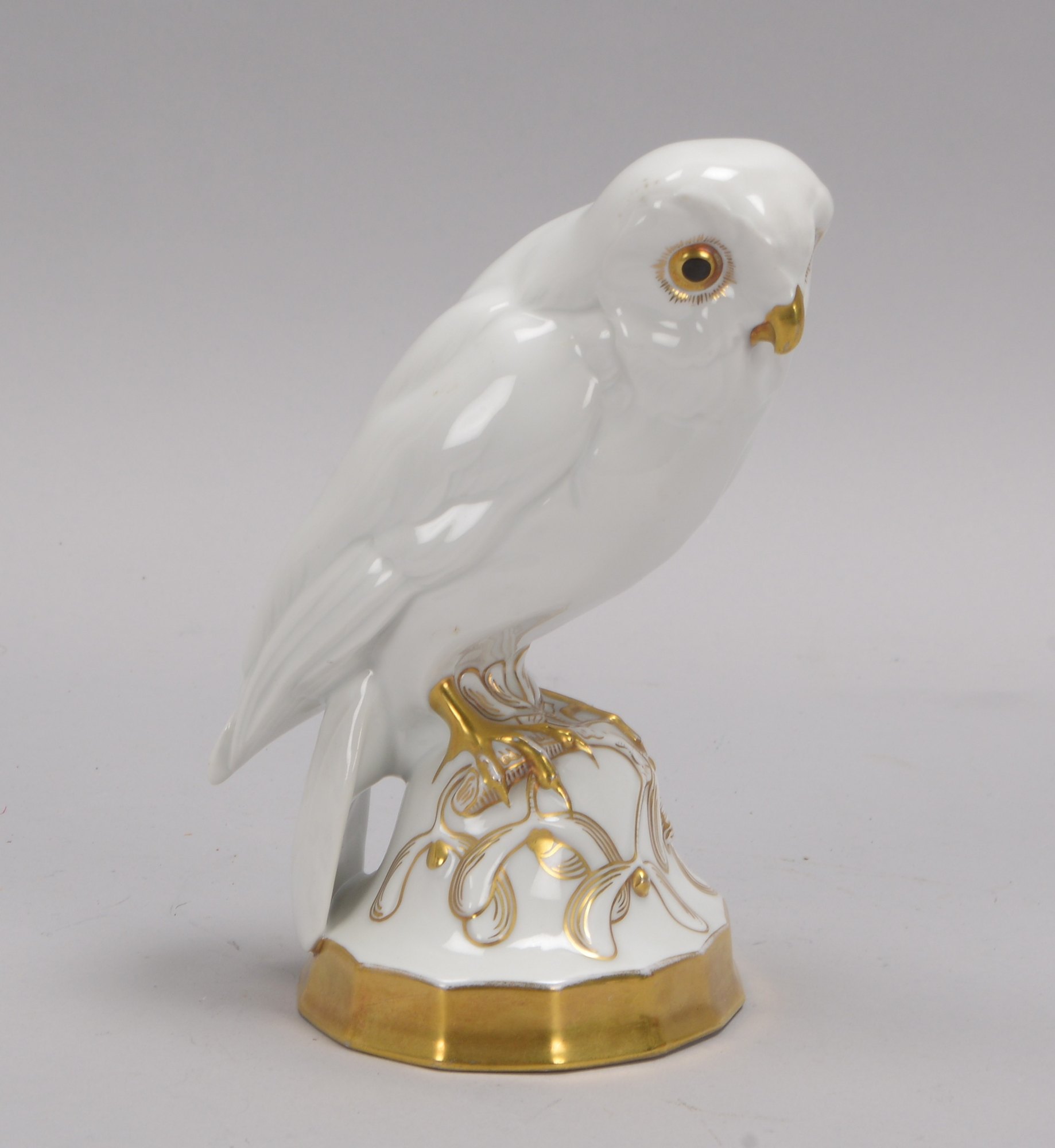 Hutschenreuther, Porzellanfigur, 'Eule', Entwurf: Prof. Fritz Klee/Selb; Höhe 19 cm