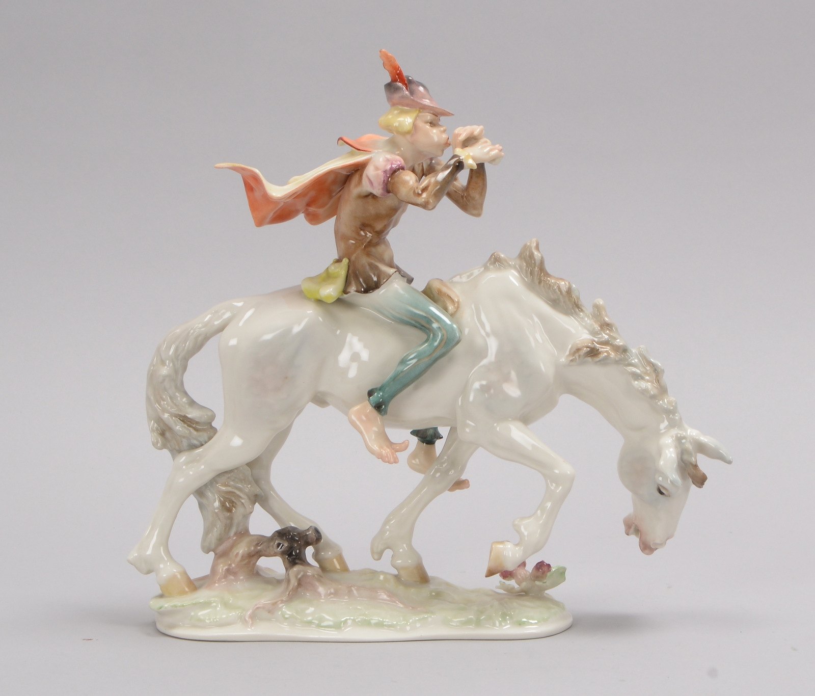 Hutschenreuther, Porzellanfigur, 'Der Rattenfänger', Entwurf: Karl Tutter