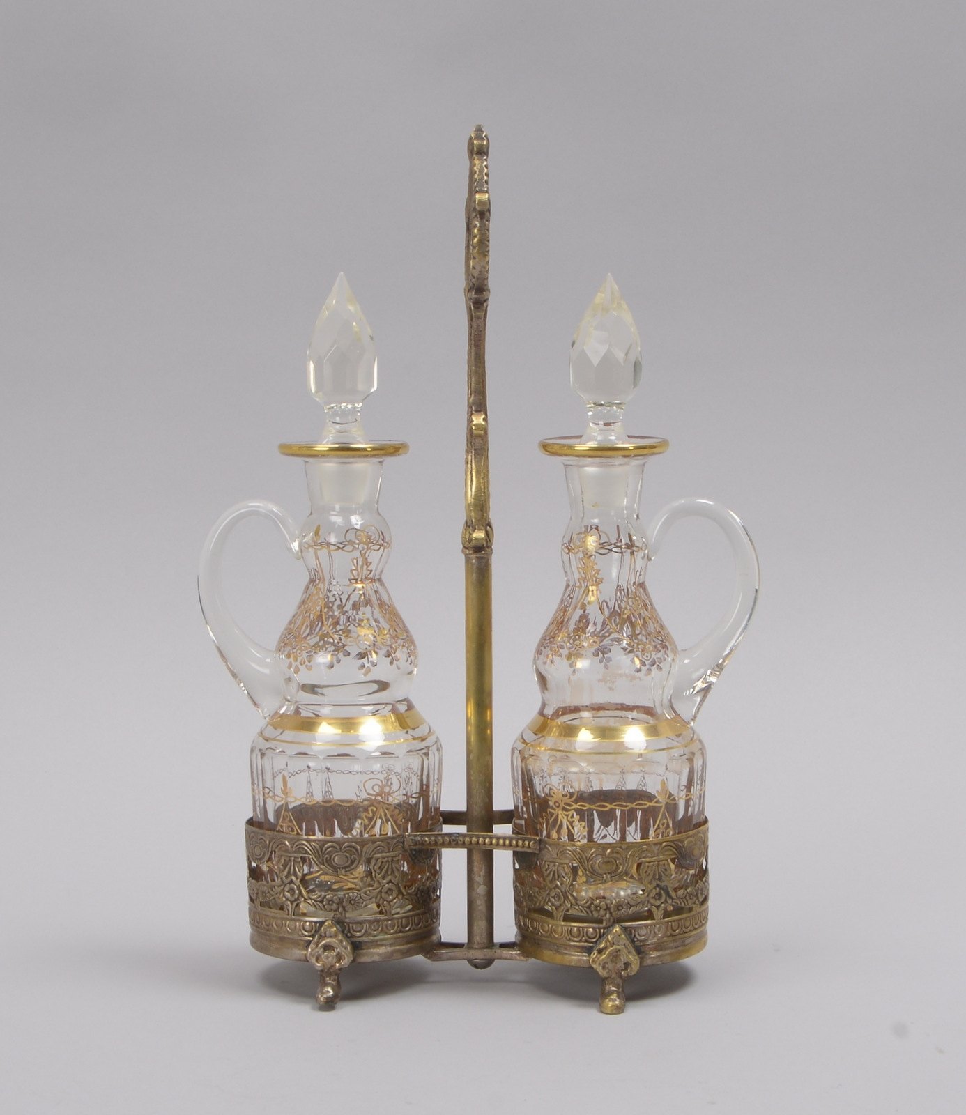 Saint-Louis Cristal/Frankreich, Glaskaraffe - Essig-/Ölgießer; Höhe ca. 23 cm