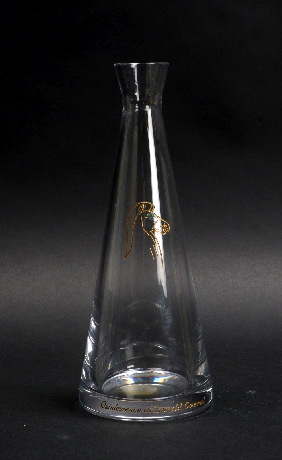 Sèvres, Whiskey-Dekanter, 'Leopold Gourmel', Kristallglas - ohne Verschluss