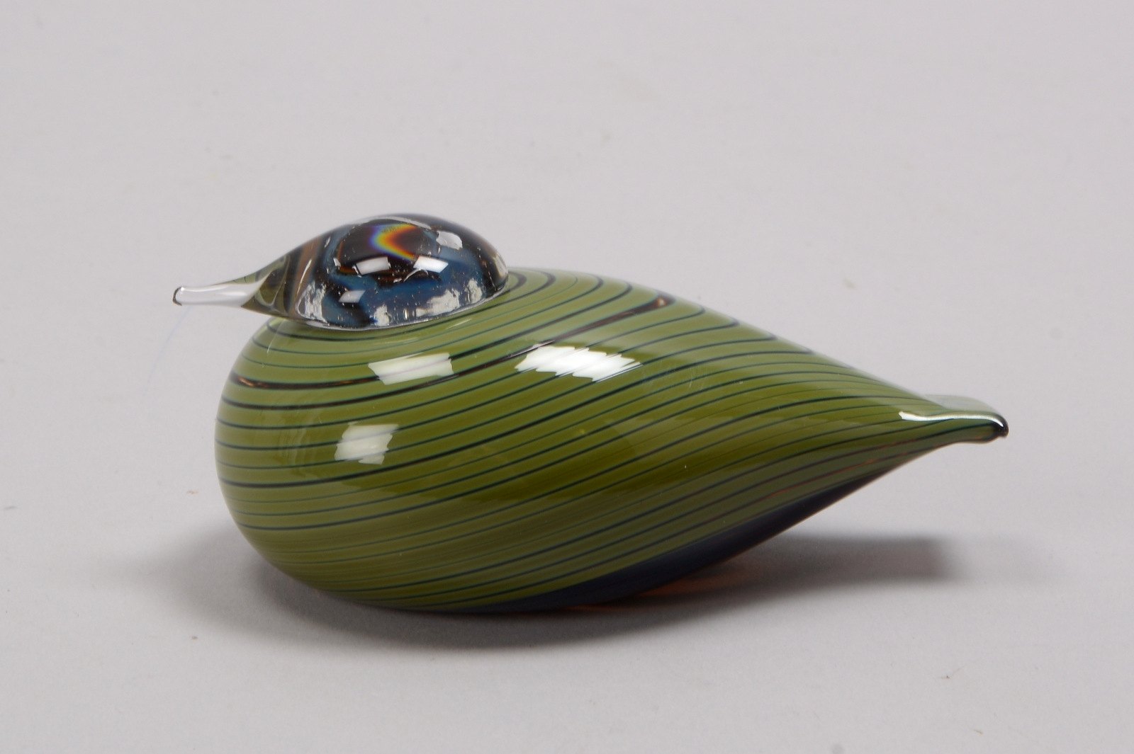 Oiva Toikka/Ittala, Künstler-Glasfigur, 'Vogel', mehrfarb. Glas/stark überfangen