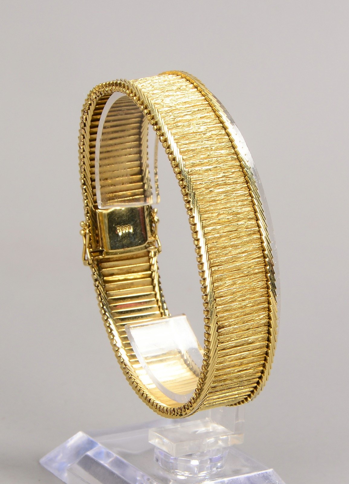 Armband, 585 GG (gest.), Steckschließe, mit doppelter Sicherheitsacht