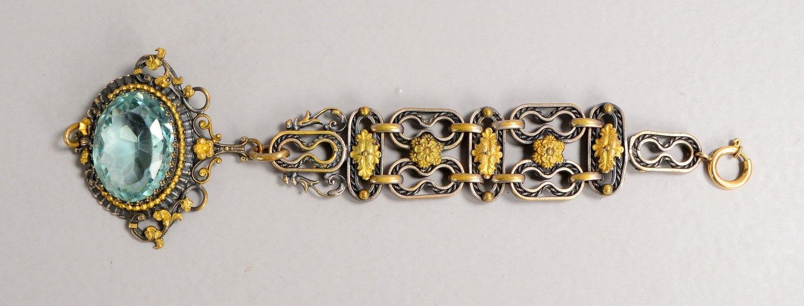 Châtelaine/Uhrkette, antik (um 1900), Länge 18 - 19 cm