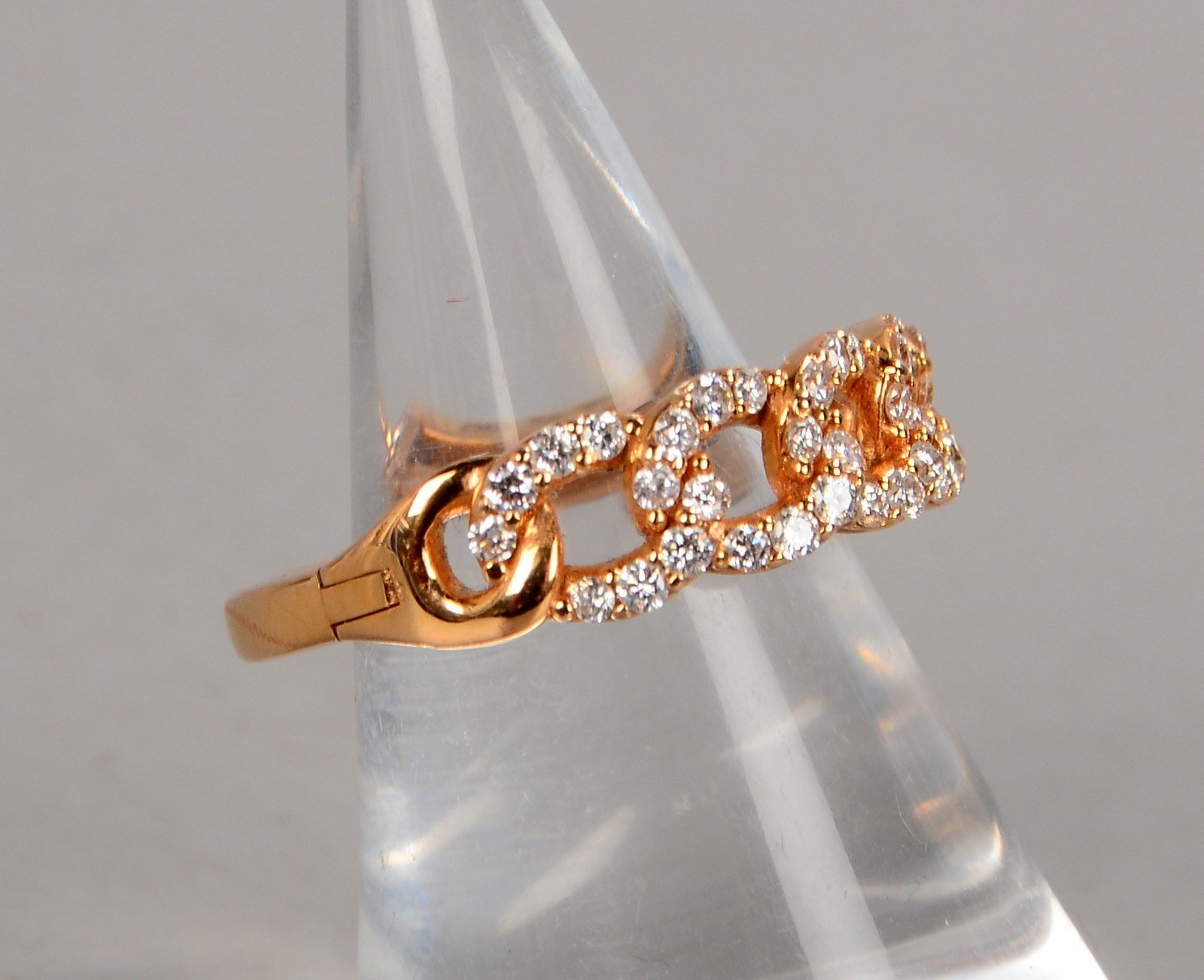 Juwelier Wempe, Creole, 750 Roségold (gest.), 'Electrify', mit 40x Brillanten