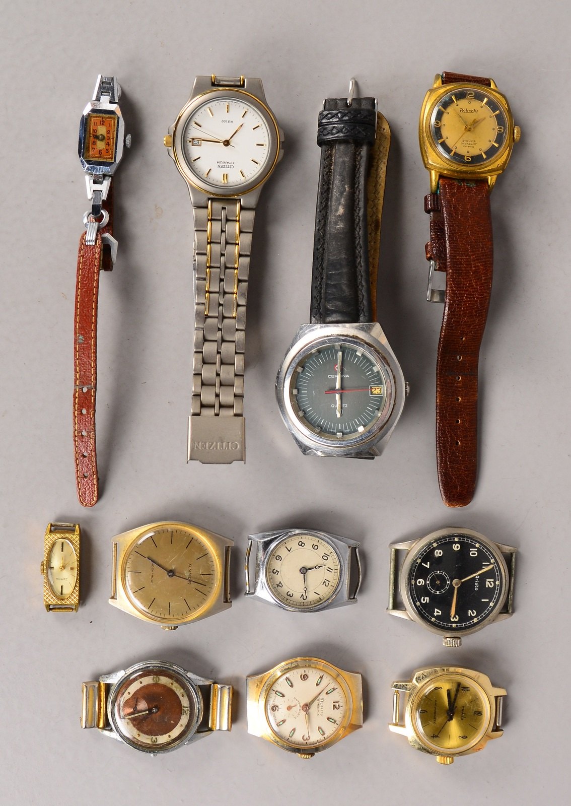 Armbanduhren-Konvolut, versch. Manufakturen, 11 Stück - ungeprüft