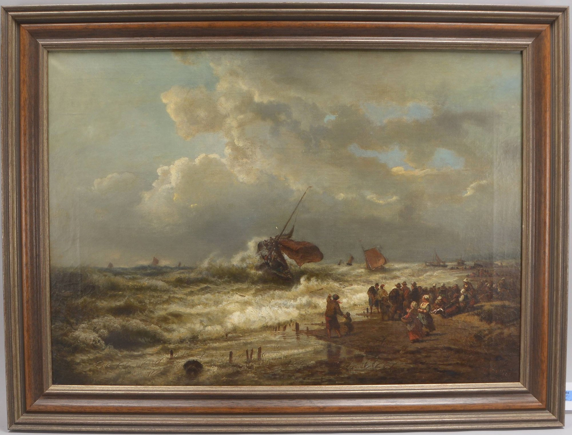 Meyer-Rhodius, Wilhelm, 'Segelboote in bewegter See', Öl/Lw, unten re. signiert/dat.