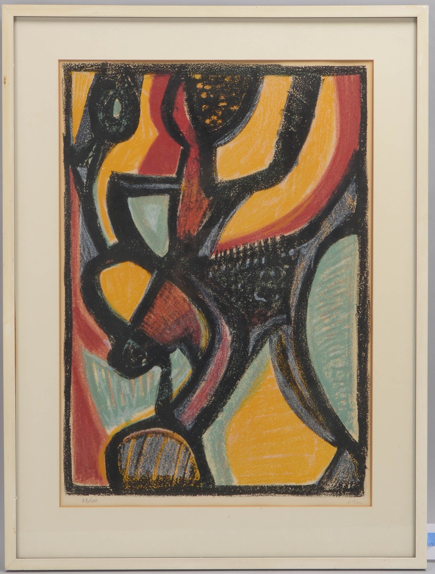 Atlan, Jean-Michel, Farblithografie, Auflage-Nr. '33/150', signiert