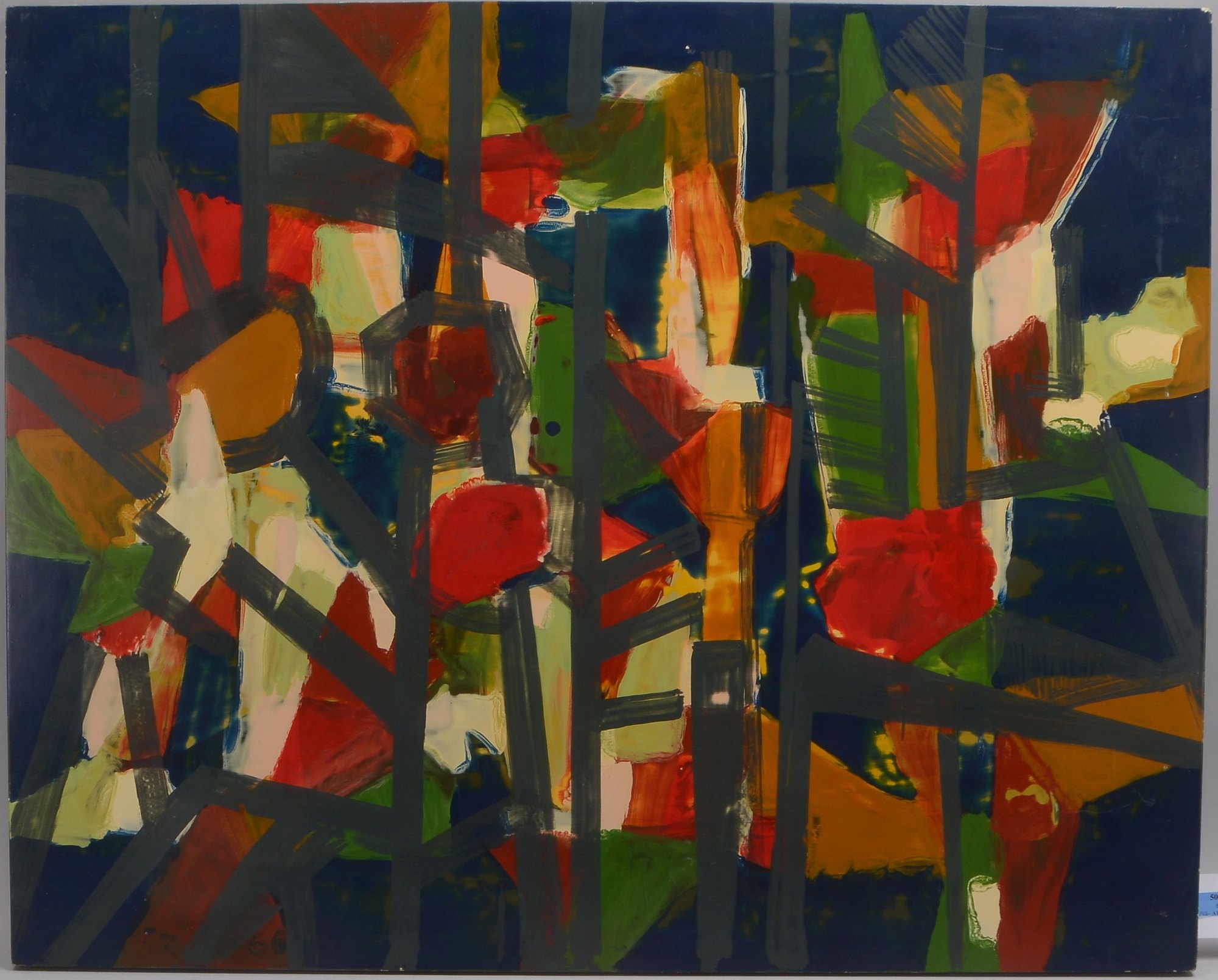 Reimer, Tom (1906 - 1975), 'Abstrakte Komposition', Lack/Holz