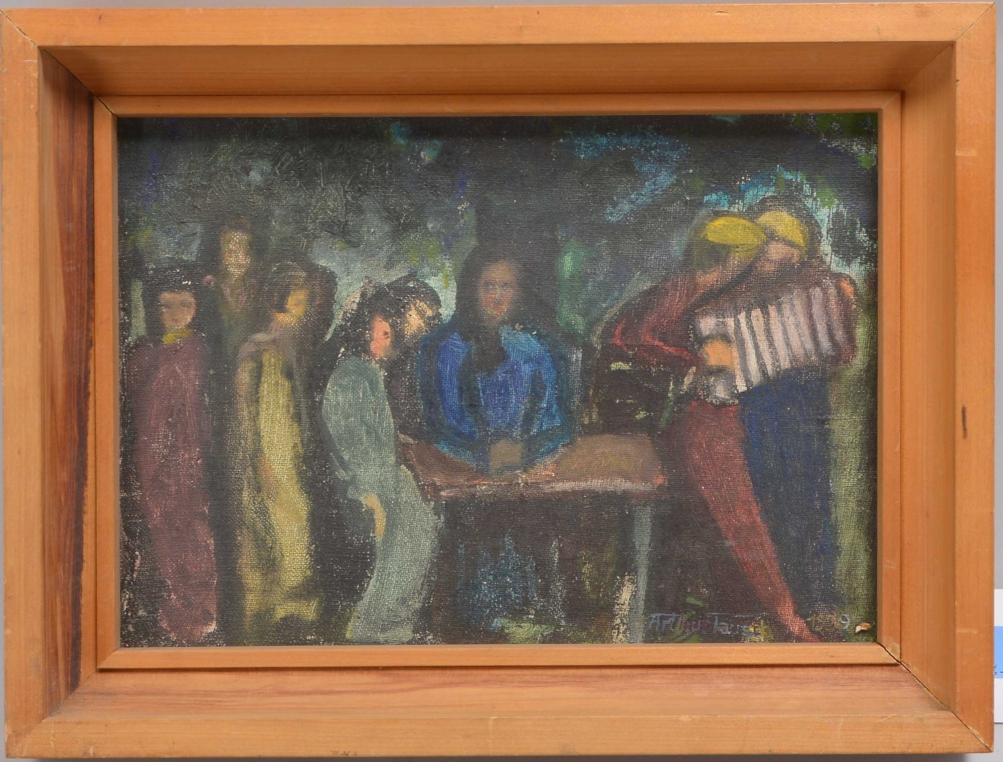 Tausch, Arthur (1898 - 1987), 'Gartenfest', Öl/Lw, signiert