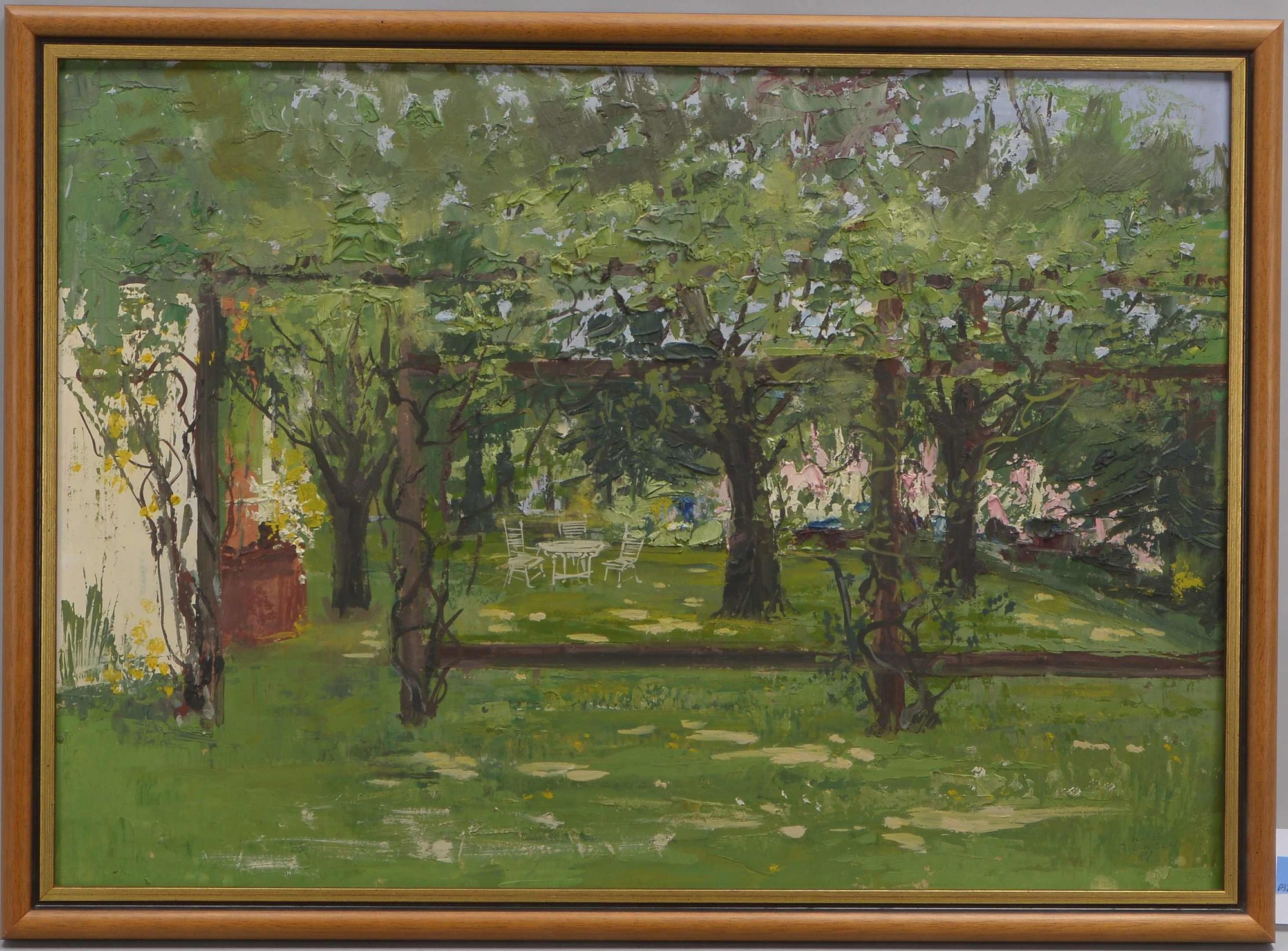Joksch, Karl-Hermann, 'Gartenlandschaft', Öl/Hf, unsigniert