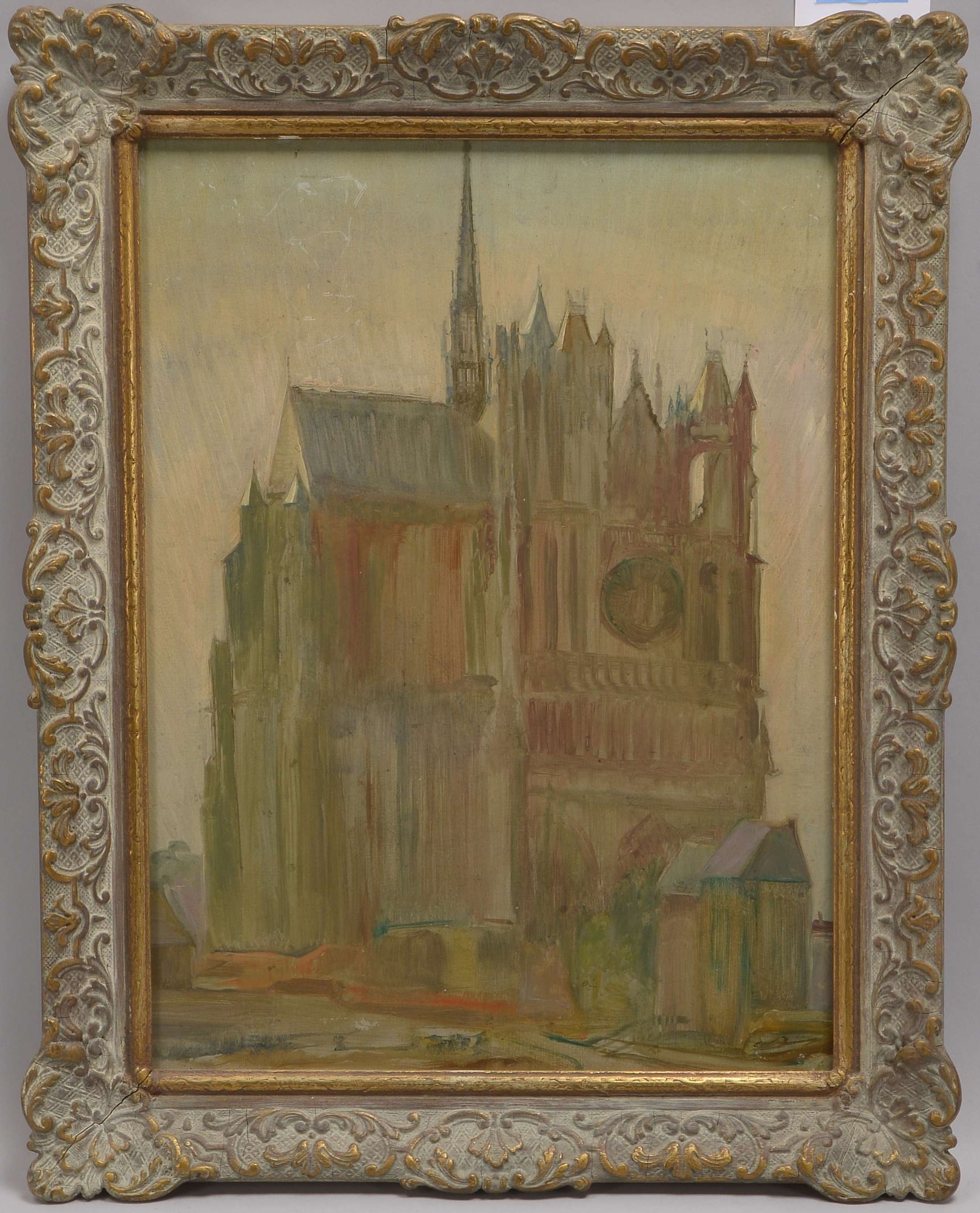 Reimer, Tom, 'Kathedrale von Amiens', Öl auf Holz/gerahmt, unsigniert