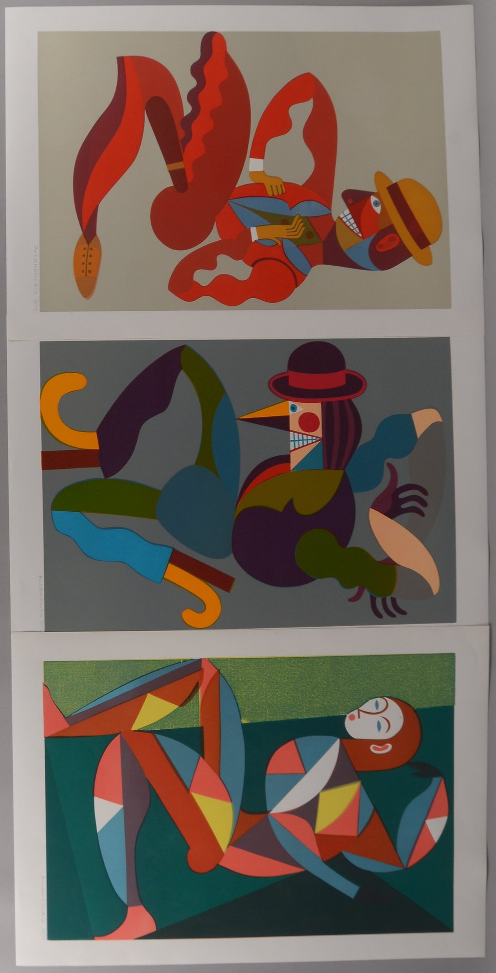 Ruckhäberle, Christoph, 3x Farblinoldrucke (Griffelkunst)