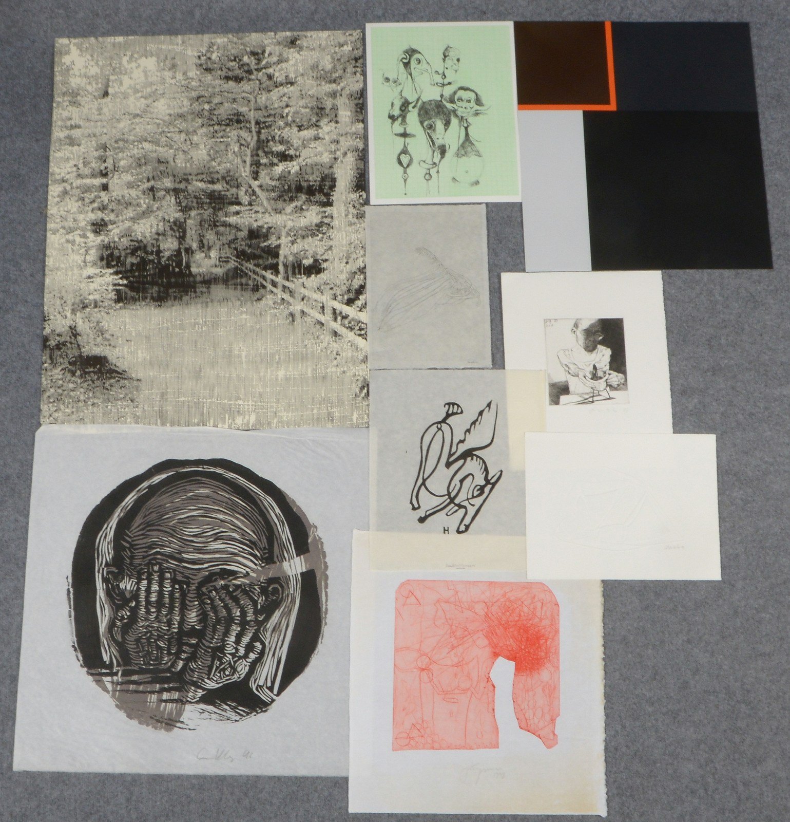 Yuasa, Katsutoshi, 'Snapshot', Holzschnitt (Ed. Griffelkunst), signiert