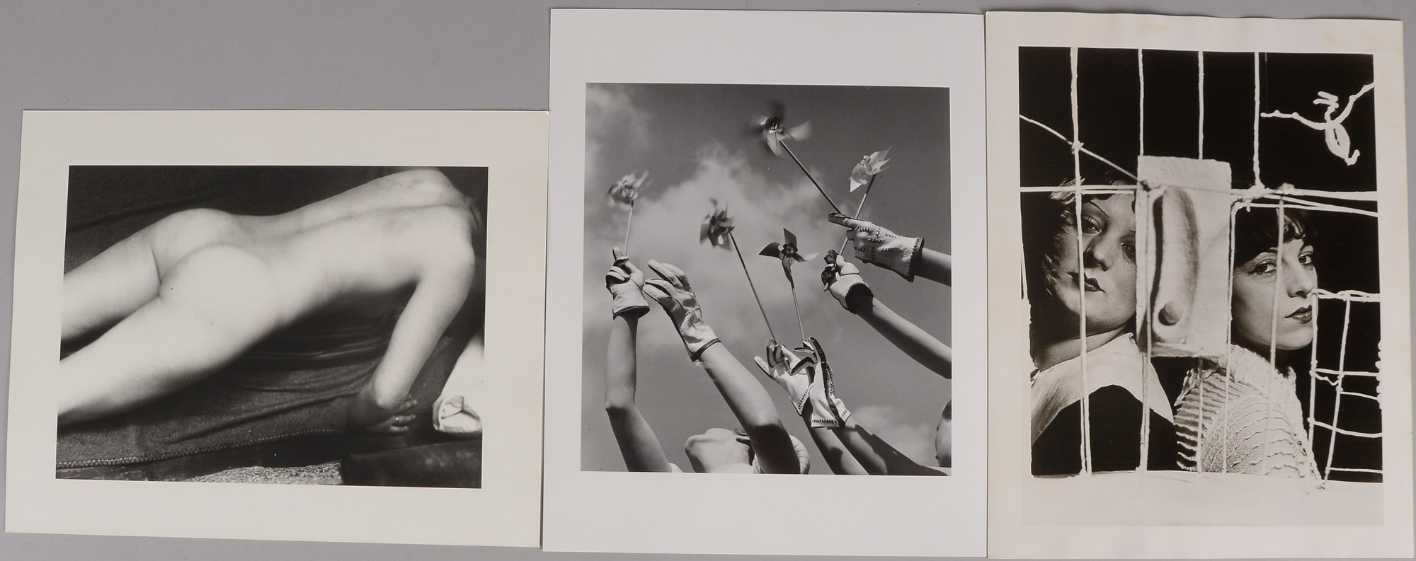 3x Fotografien (Ed. Griffelkunst): Relang, R.; Roh, F.; und Man Ray