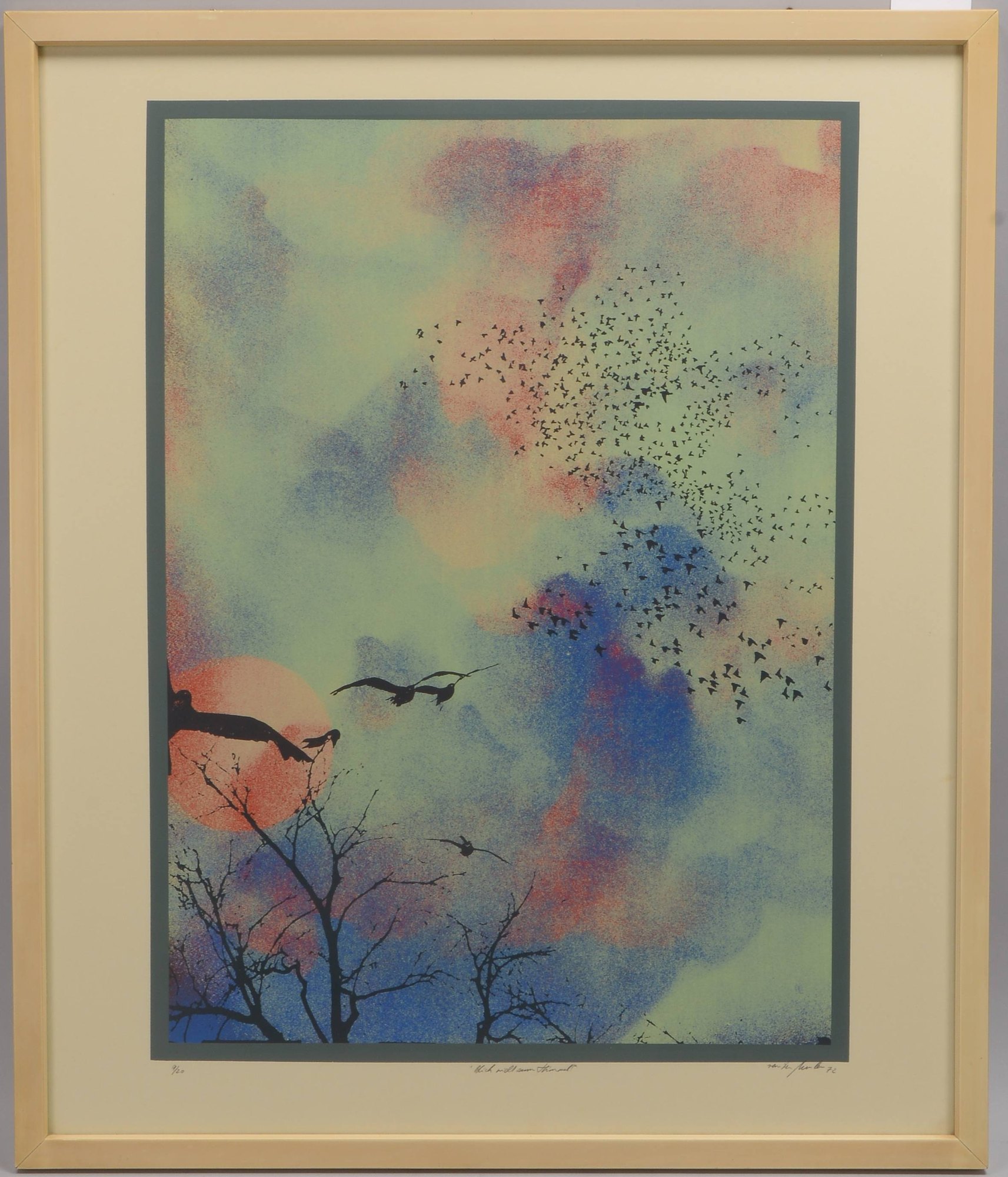 van der Meulen, Dirk (aka 'Lumen'), 'Blick nicht zum Fester', Farbserigrafie