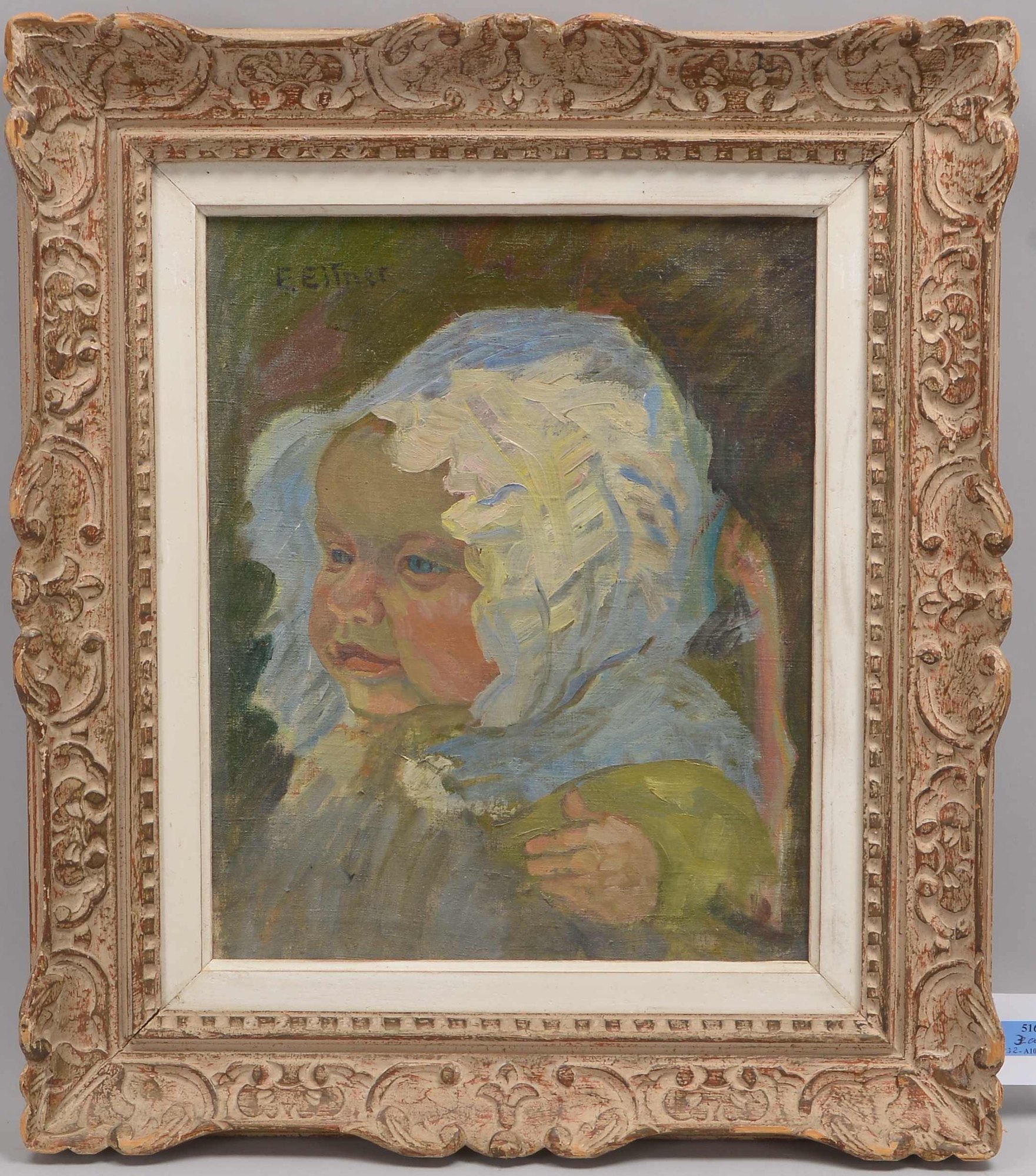 Eitner, Ernst (1867 - 1955), 'Portrait eines Kleinkindes', signiert