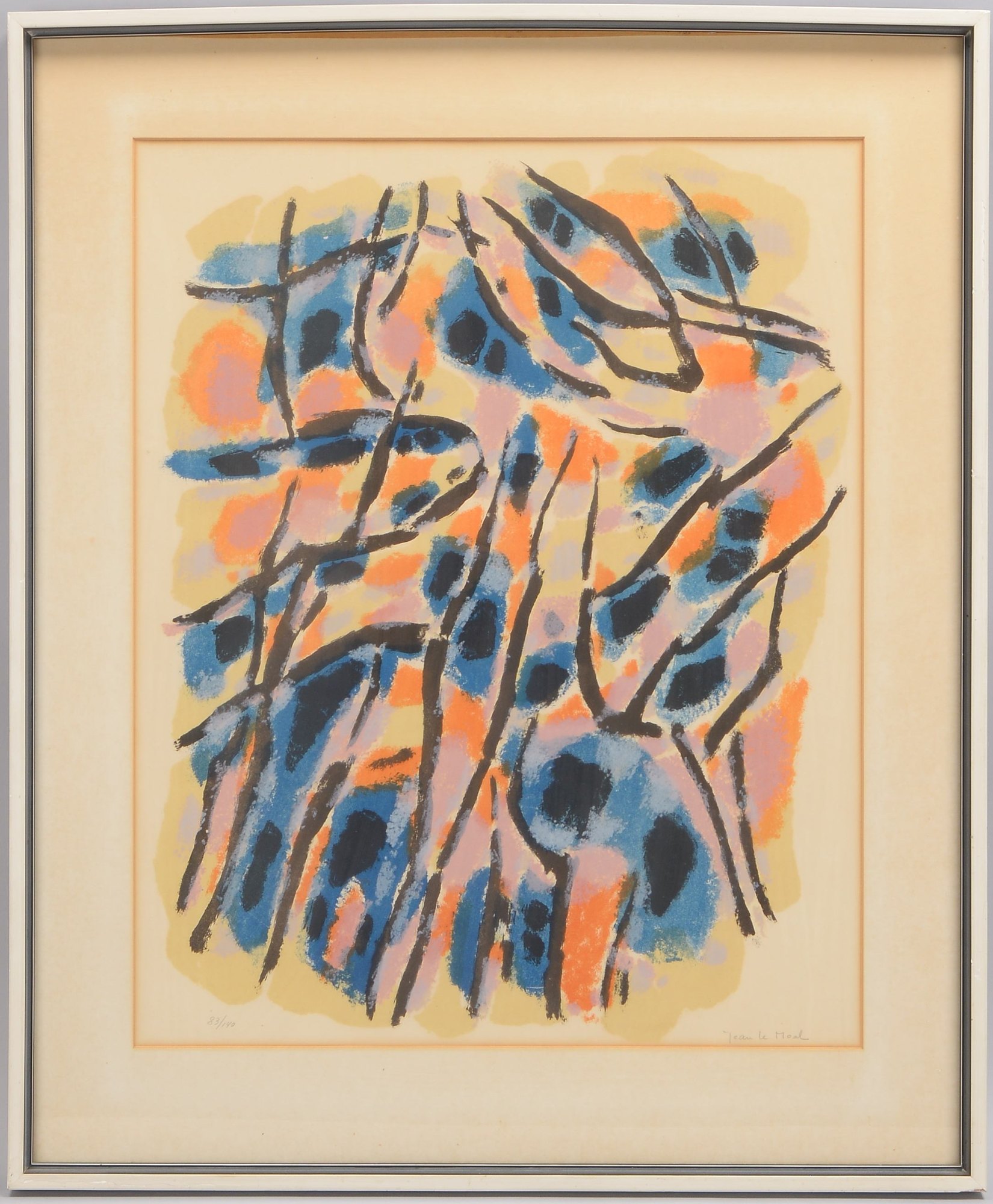 Le Moal, Jean, Farblithografie, Auflage-Nr. '83/140', unten rechts signiert