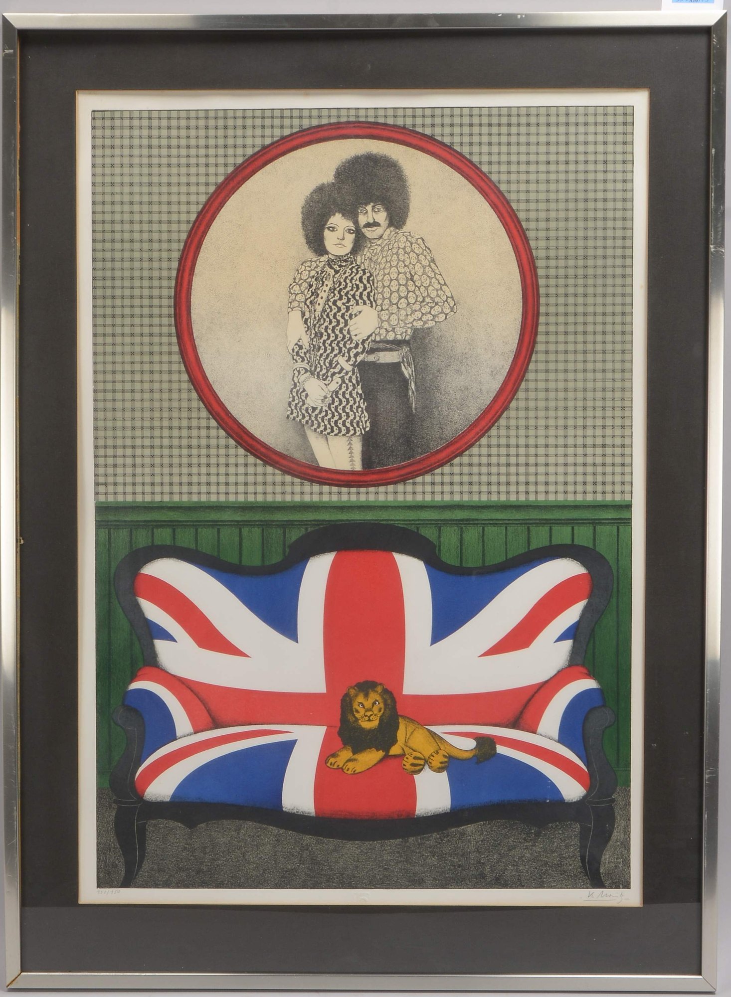 Moritz, Klaus, 'British Pop' - 1960er/1970er, Radierung/Mischtechnik, '120/150'