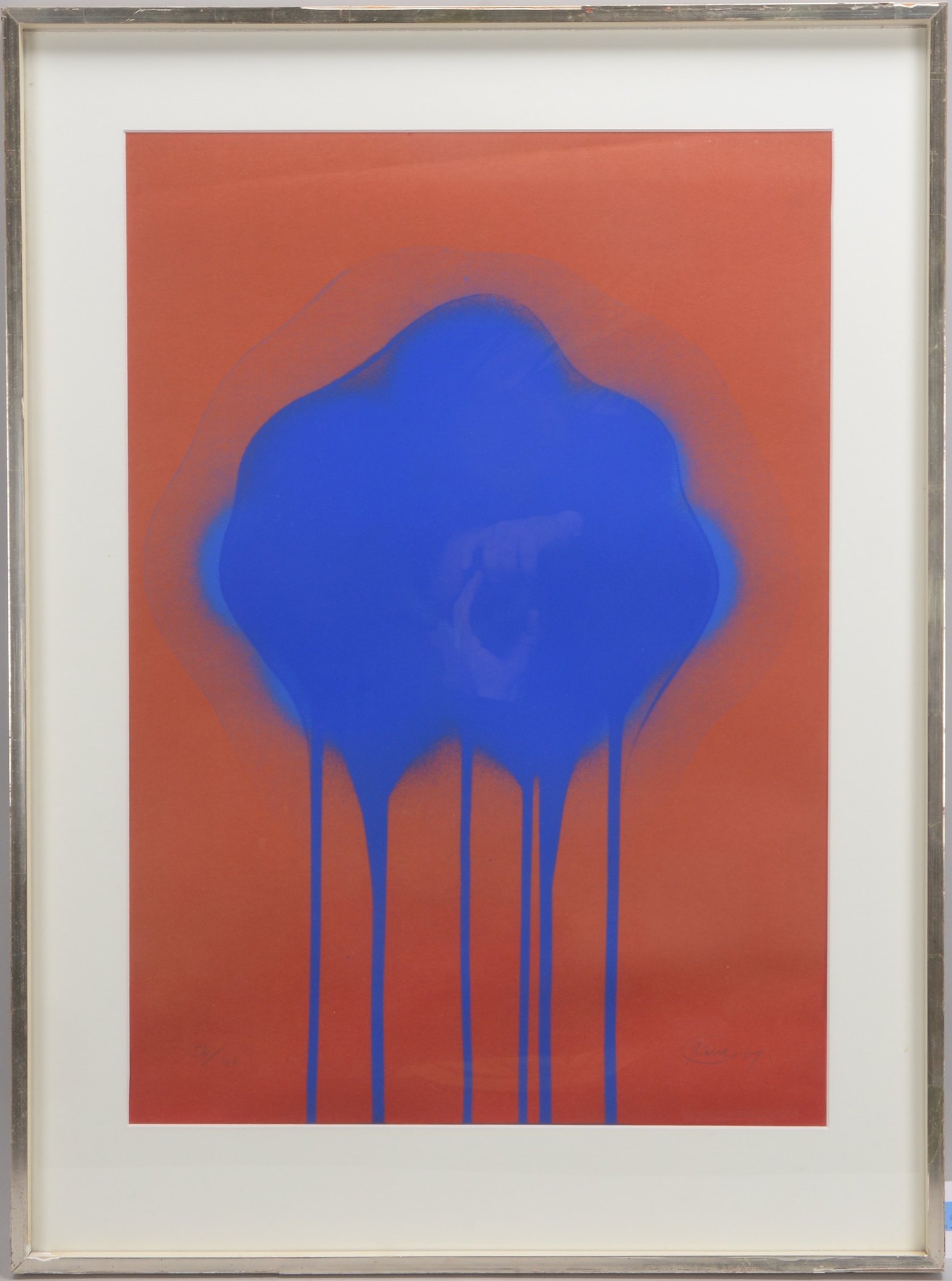 Piene, Otto, 'Ohne Titel', Farbsiebdruck, Auflage-Nr. '52/100', signiert und datiert