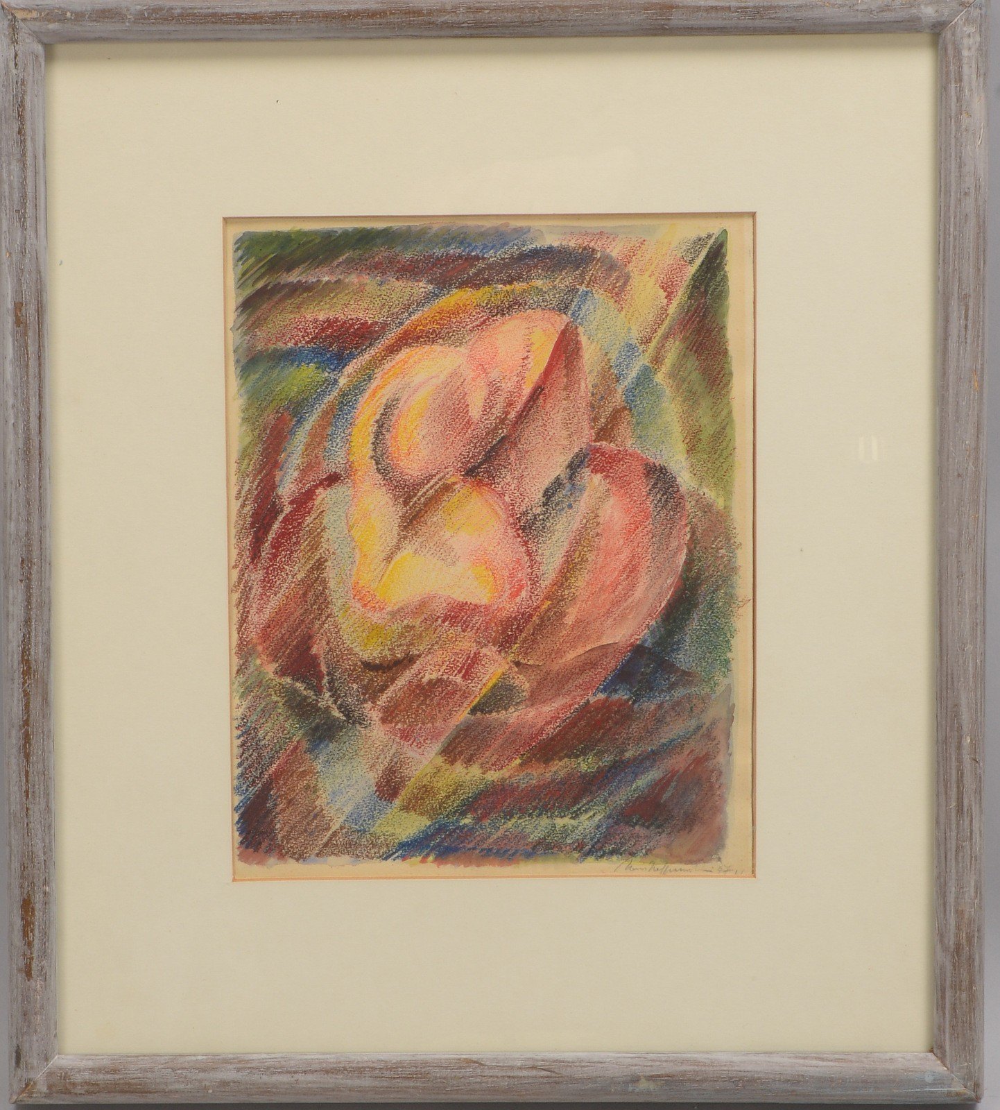 Hafenrichter, Hans, 'Treibende Kräfte', Pastellkreide/Aquarell, unten re. signiert und dat.
