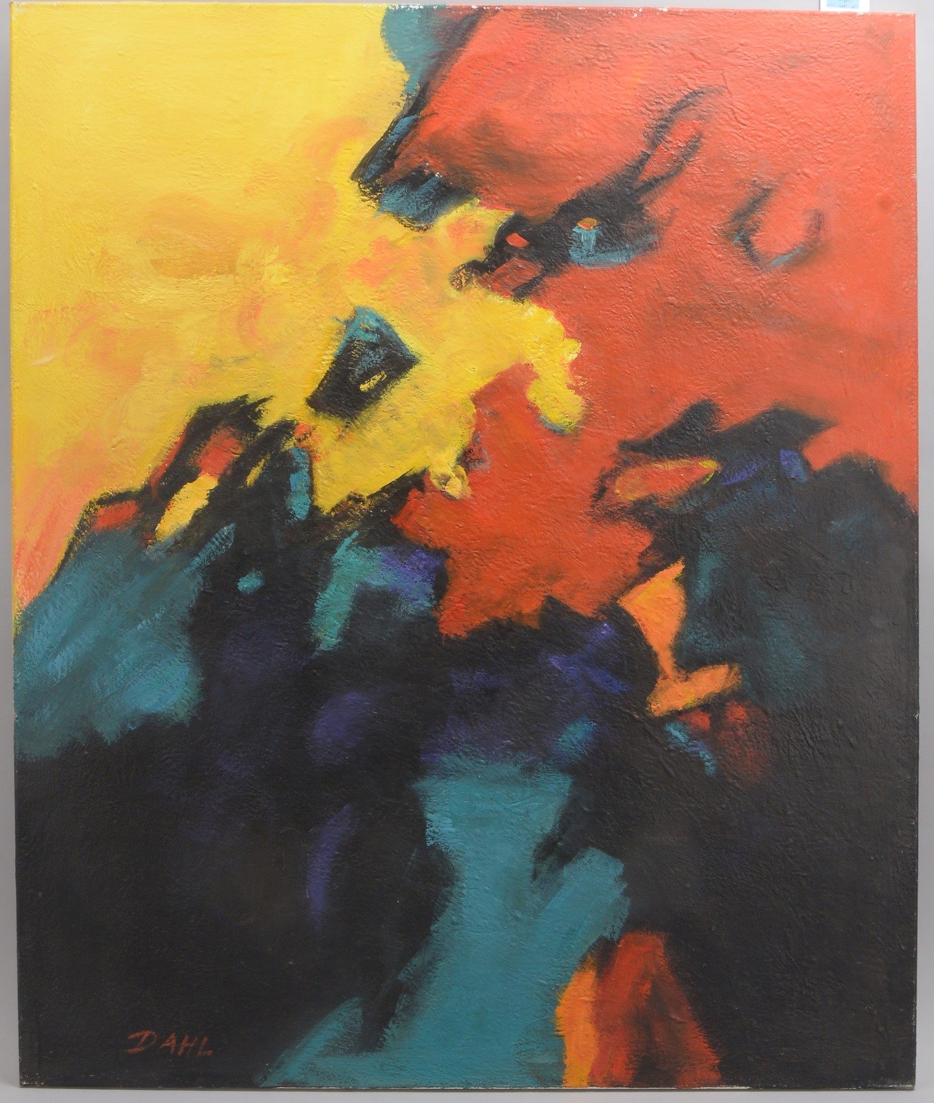 Dahl, 'Farbkomposition', Öl/Lw, unten rechts signiert, ungerahmt; Maße 100 x 120 cm