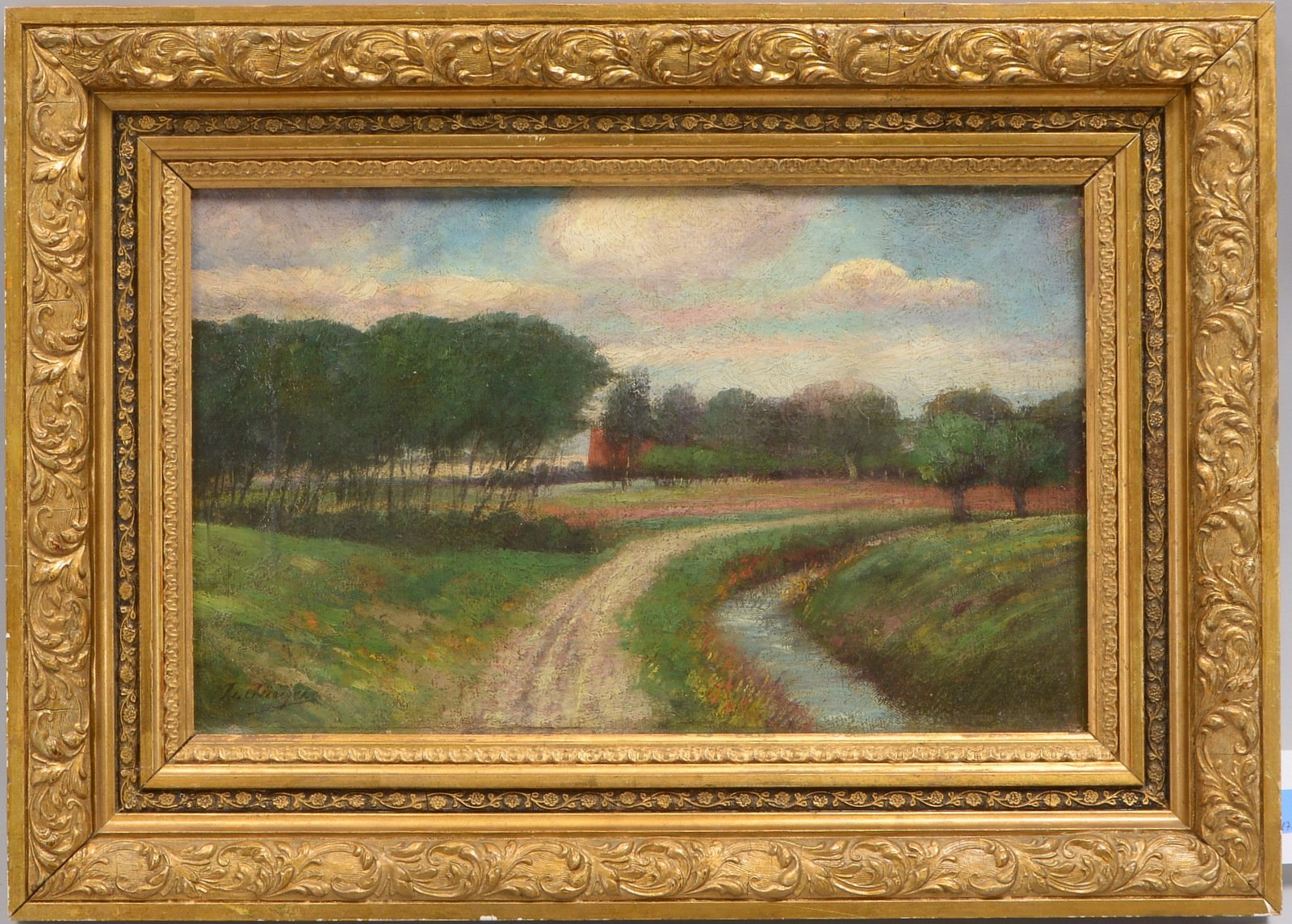 Jürgens, Johann W., 'Landschaft im Sommer', Öl/Lw, unten links signiert