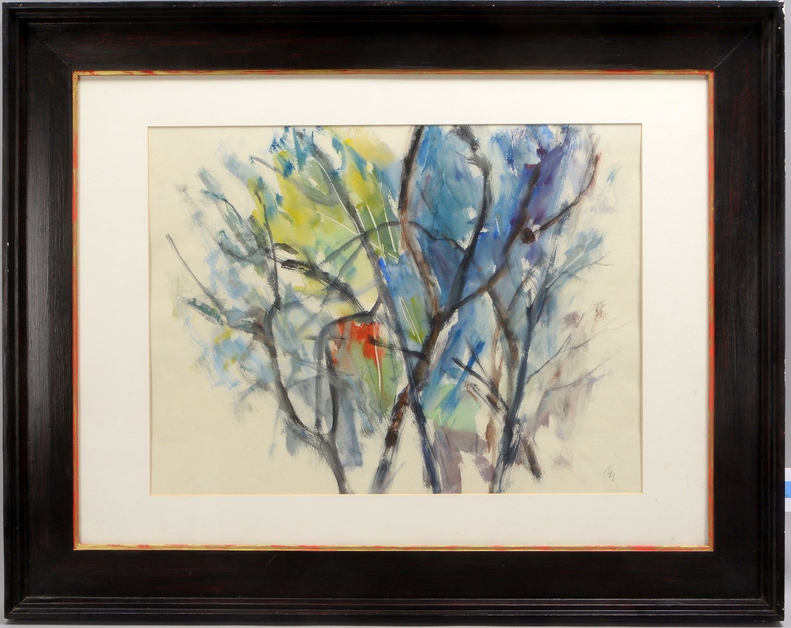 Meissner, Rudolf, 'Baumgruppe', Aquarell, unten re. monogrammiert