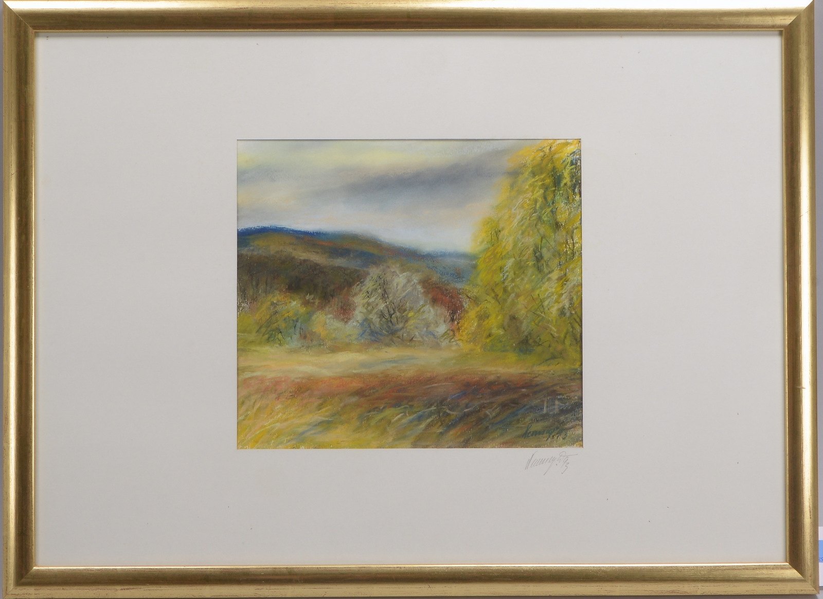 Neumeyer, Kurt, 'Landschaft', Pastellkreide, unten re. bleisign./dat.