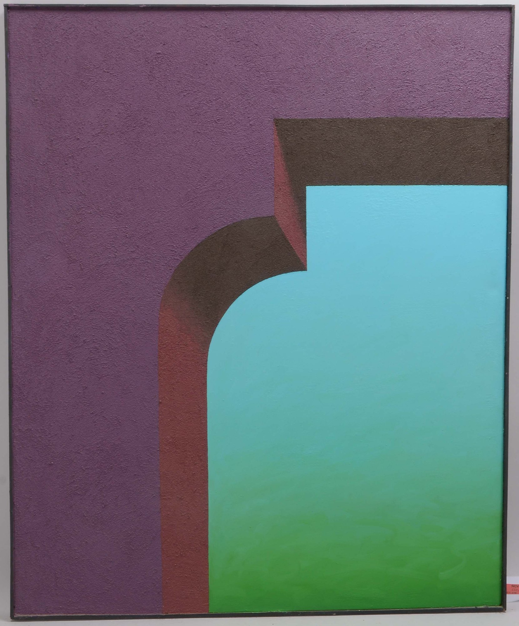 Schneider, Siegmund (*1953 Delmenhorst), 'Ohne Titel', Öl/Sand auf Nesselstoff