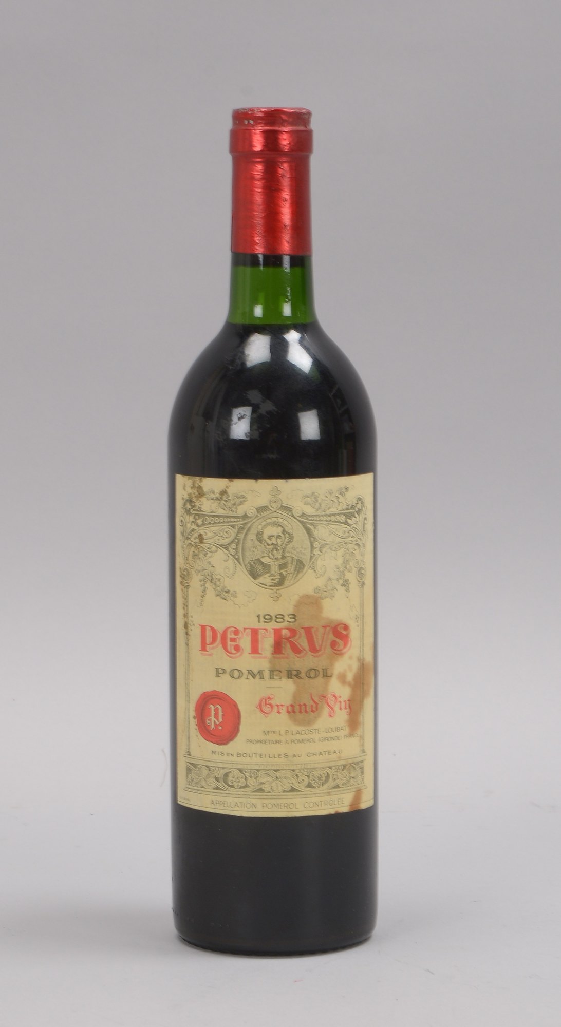 Sammler-Rotwein: Petrus Pomerol Grand Vin, 1983, 0,75 l, Füllstand 'Upper Shoulder'