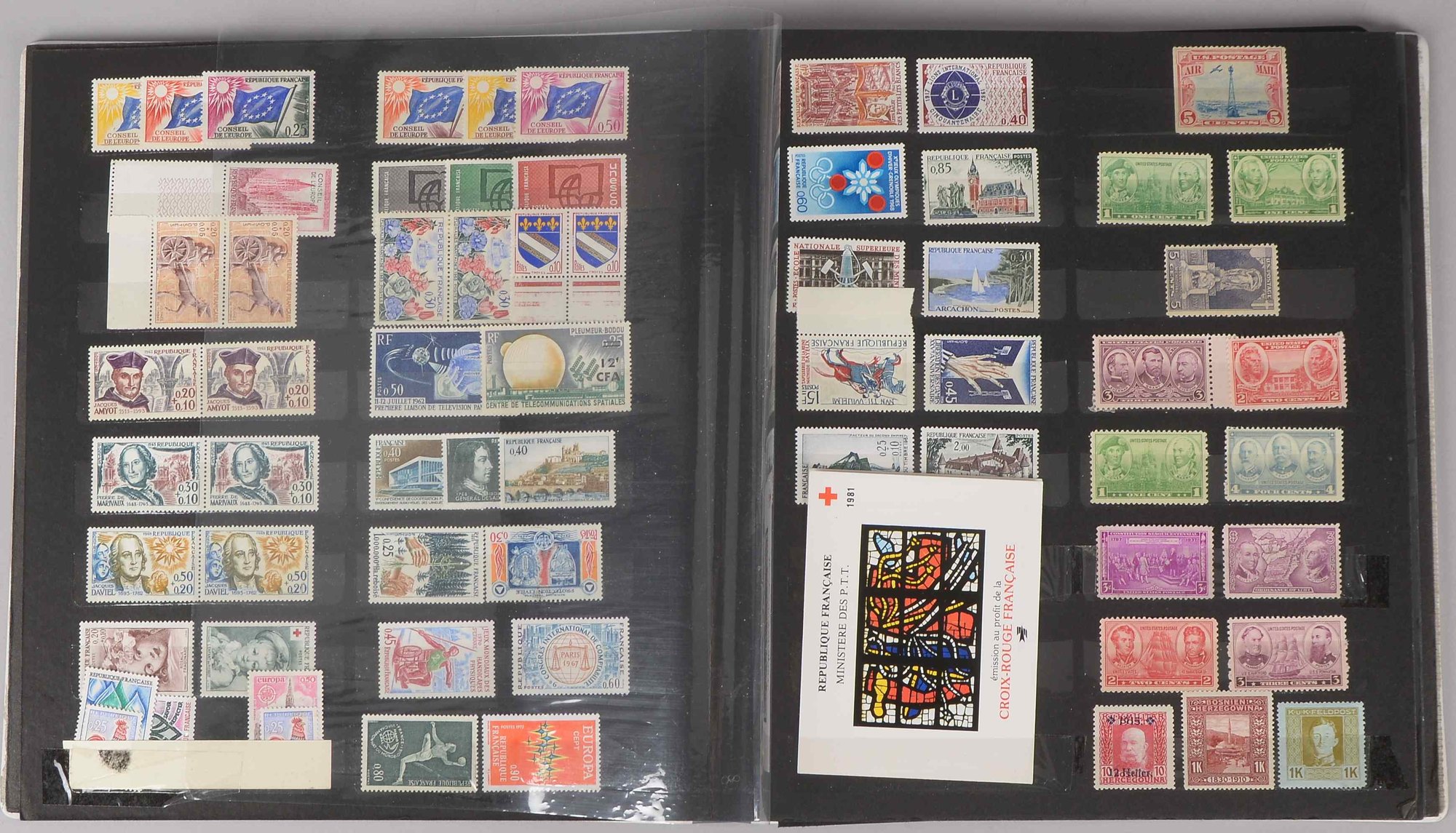 Briefmarkensammlung, ca. 1880 - Neuzeit: alte 'frz. Kolonien', u.a.m.