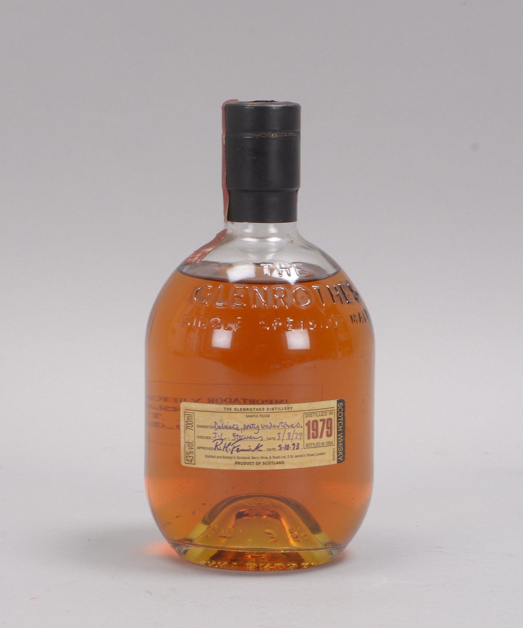 Glenrothes, Single Speyside Malt Whisky, 'Distilled 1979, Bottled 1994', 43% Vol.