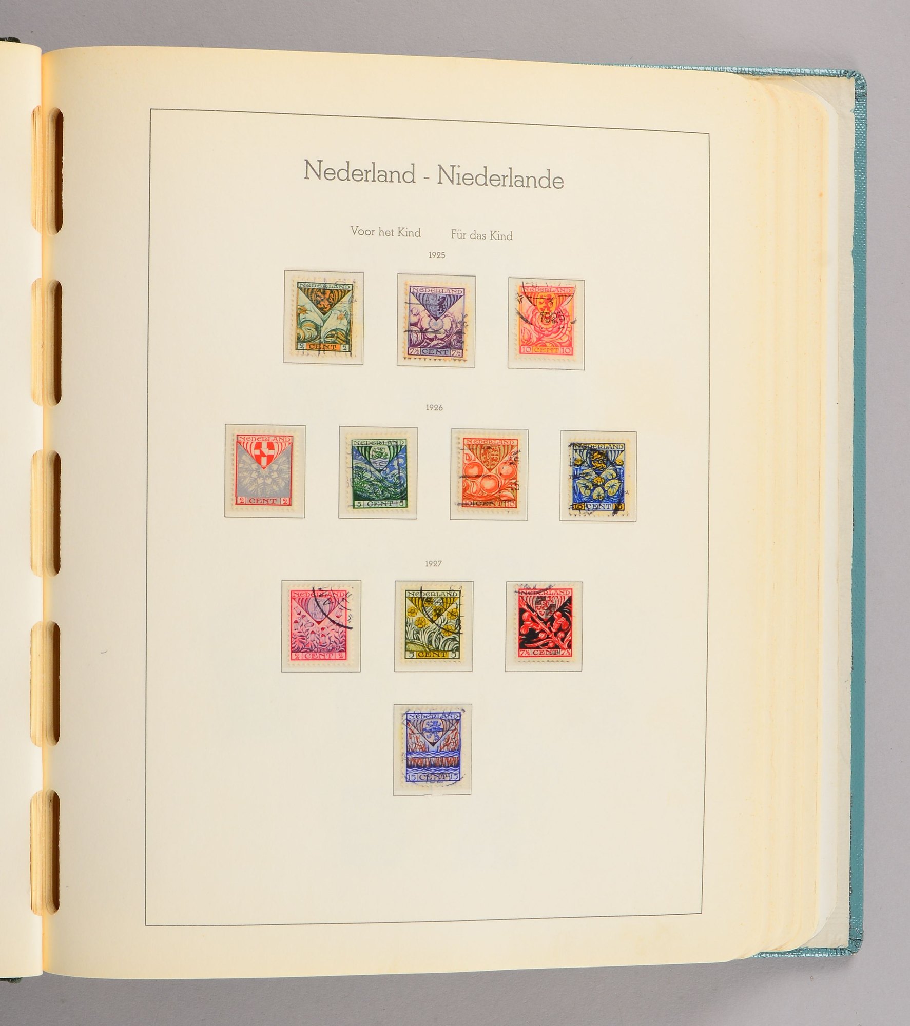 Briefmarkensammlung, 'Niederlande', 1852 - 1962: fast vollst., im Vordruckalbum