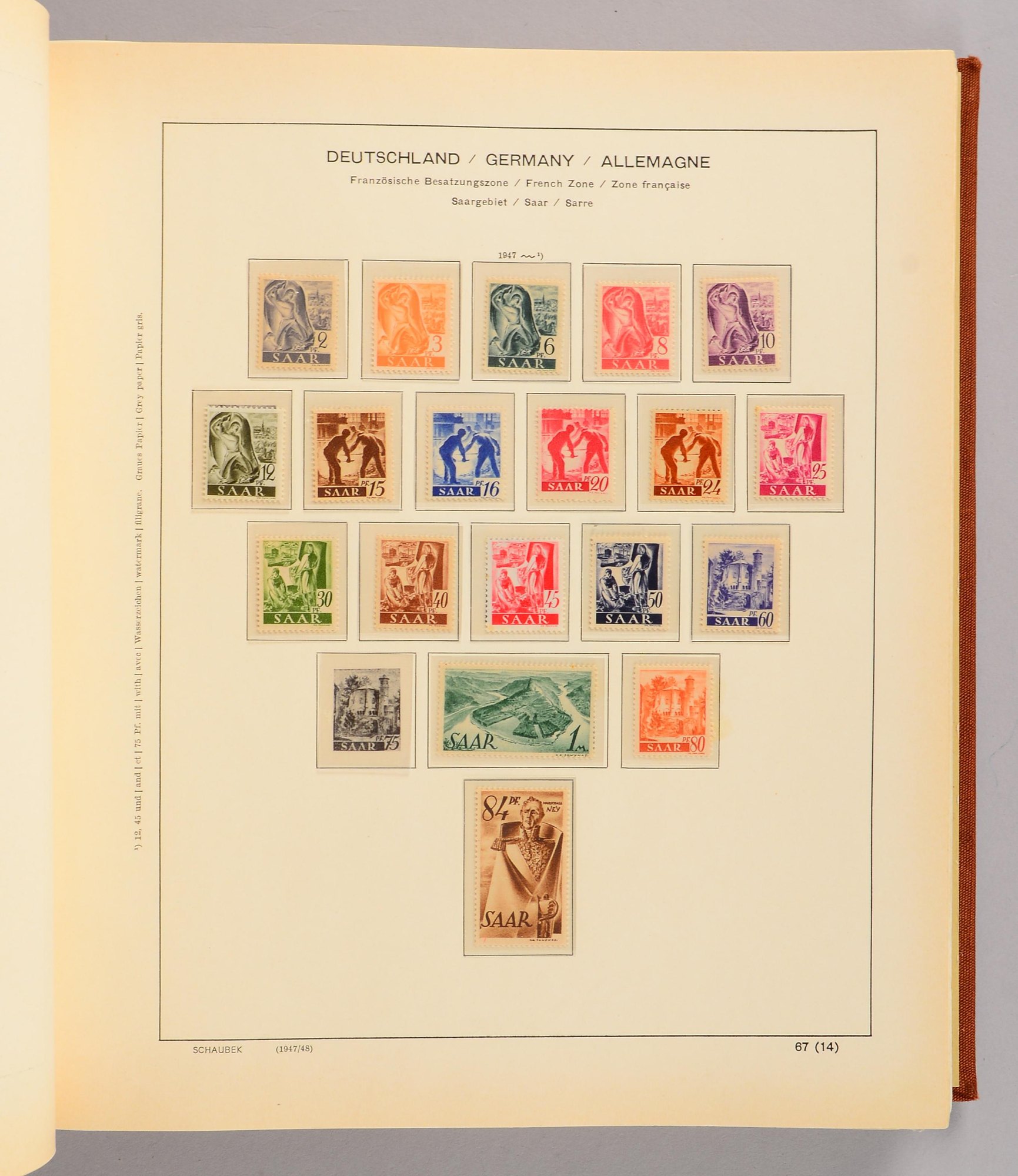Briefmarkensammlung, 'Deutschland': 'III. Reich', 'SBZ und DDR', sowie 'BRD'