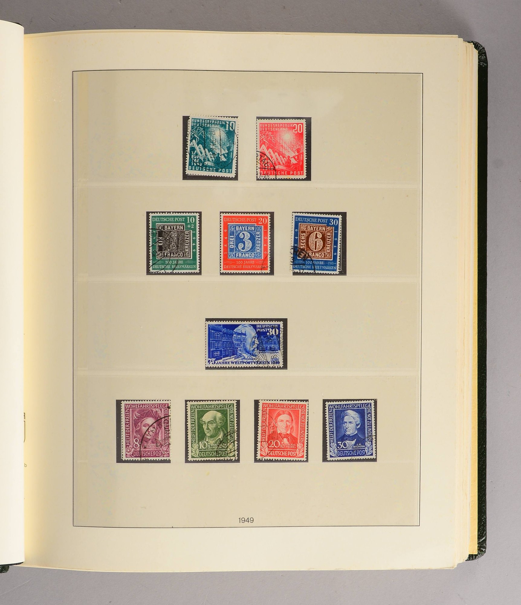 Briefmarken, 1949 - 1972: 'Bund', fast komplett gestempelt