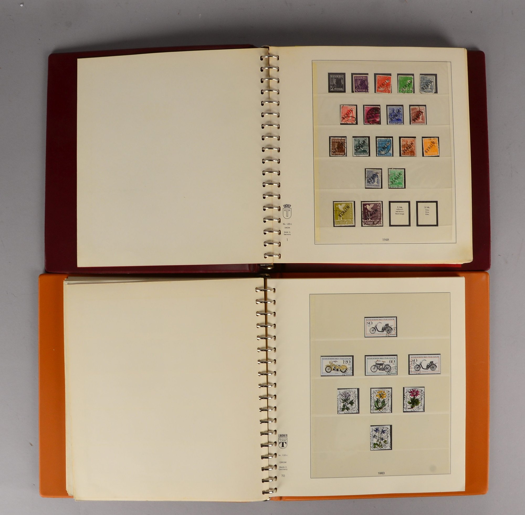 Briefmarken, 1949 - 1990: 'Berlin', gestempelt, in 2x Lindner-Falzlos-Alben