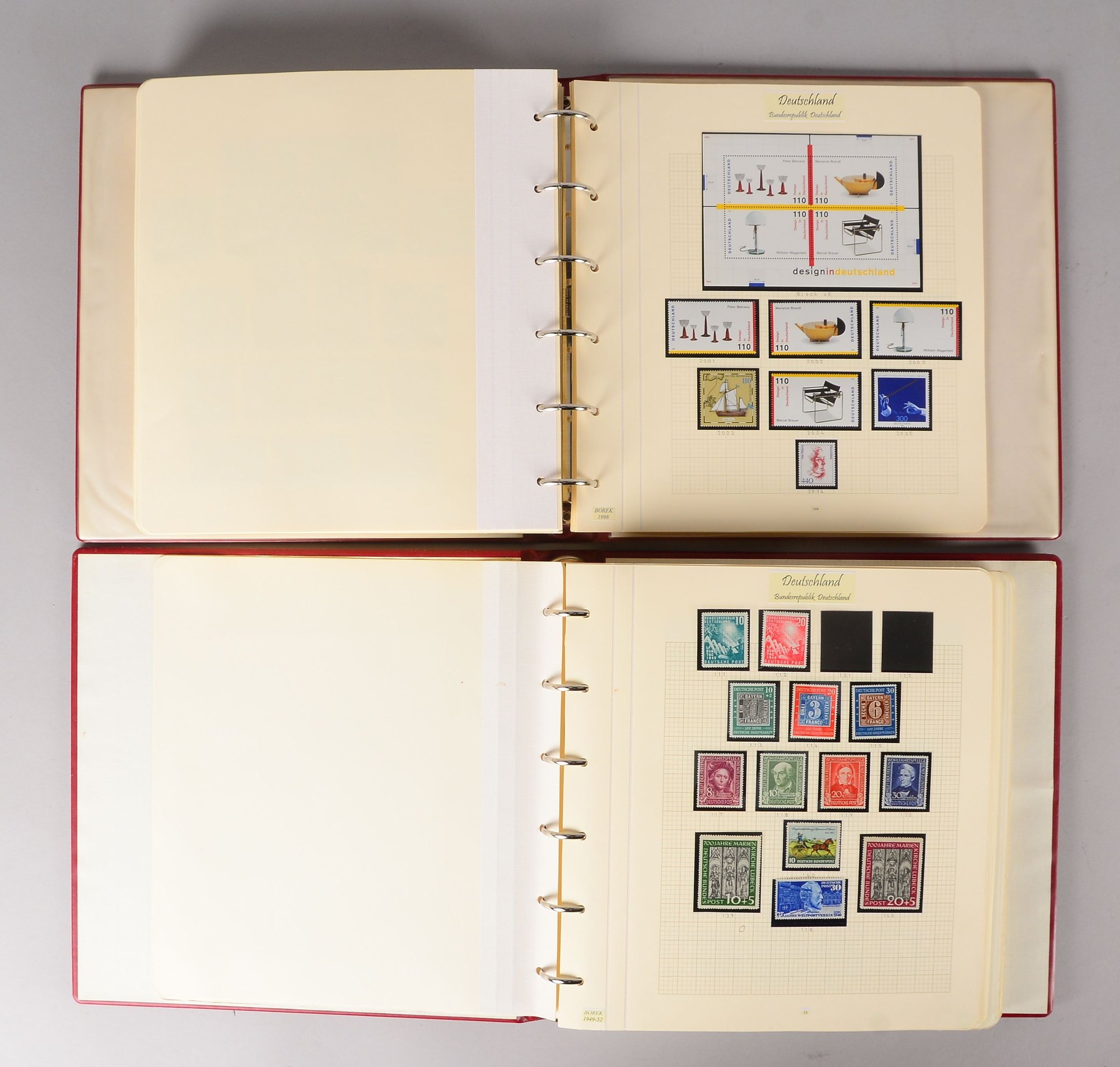 Briefmarken, 1939 - 1999: 'Bund' xx, in 2x Alben gesammelt