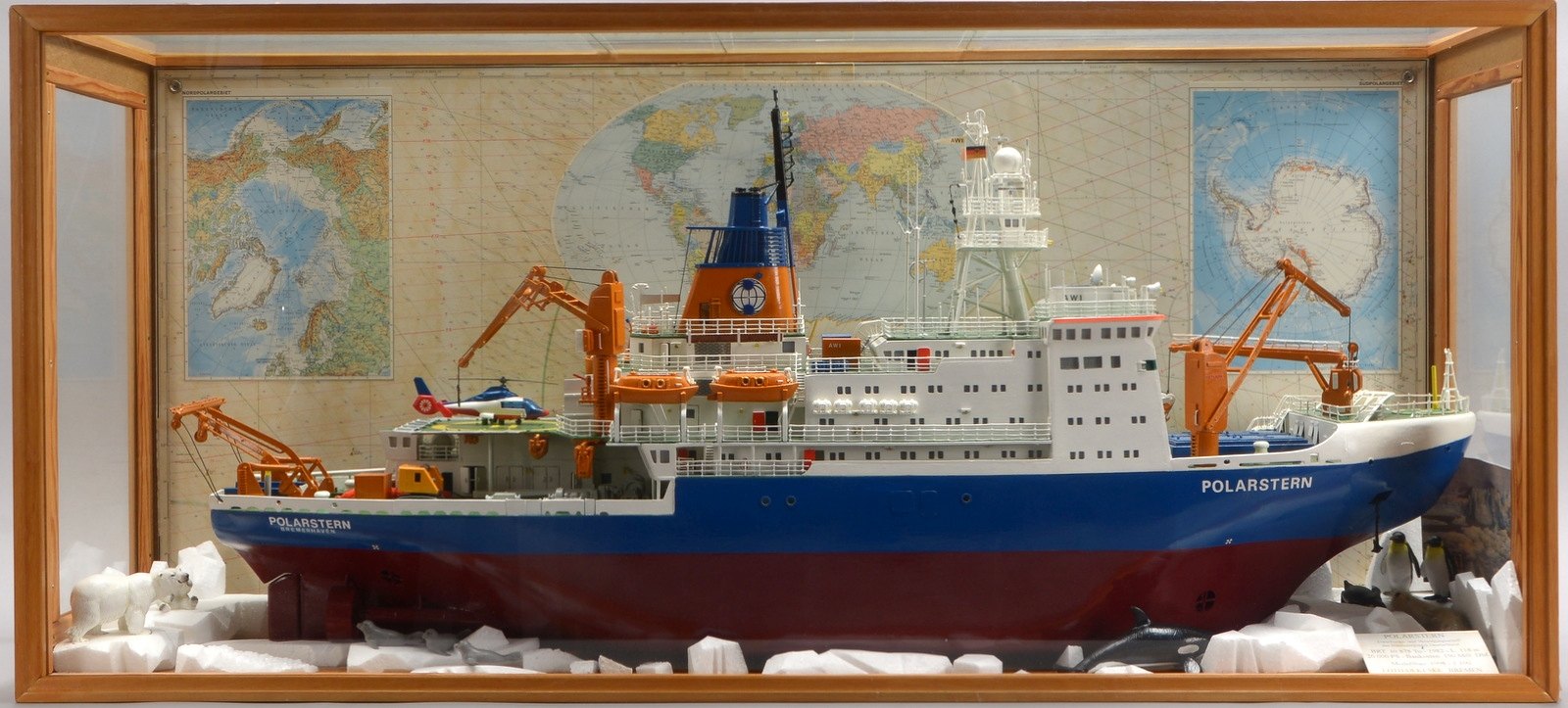 Schiffsmodell, 'Polarstern' - dt. Forschungs-/Versorgungsschiff, Maßstab '1:100'